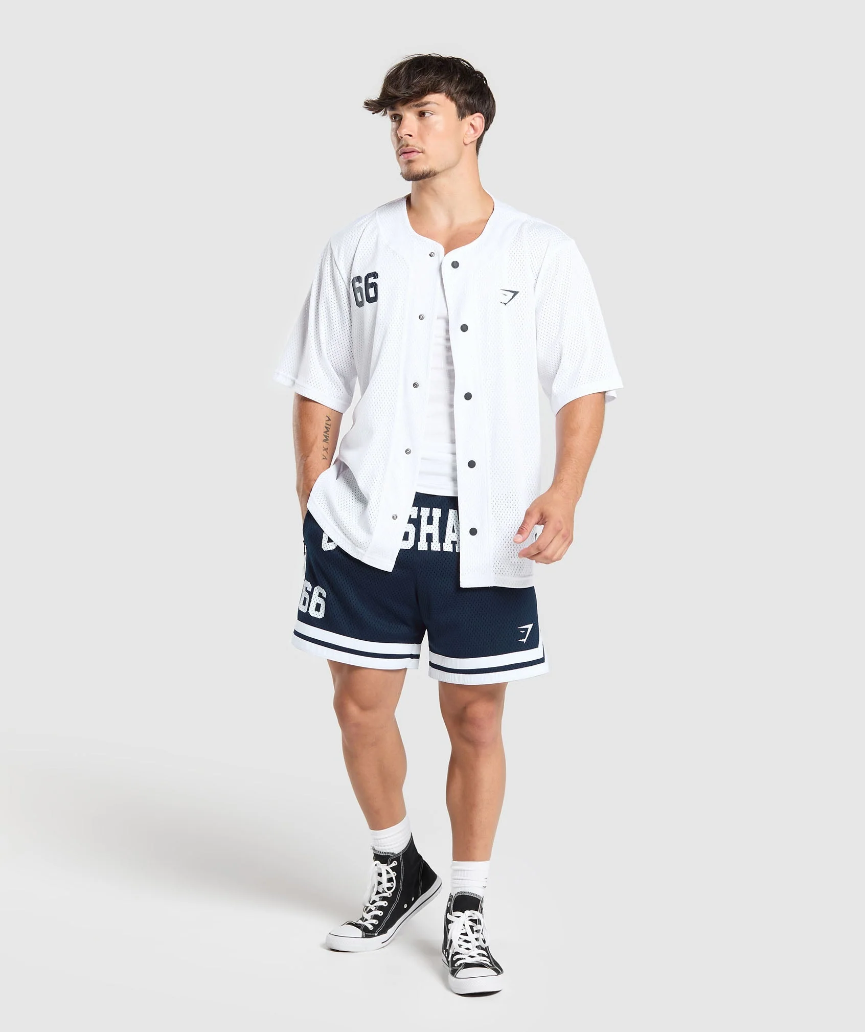 Gymshark Sports Jersey - White - Image 4