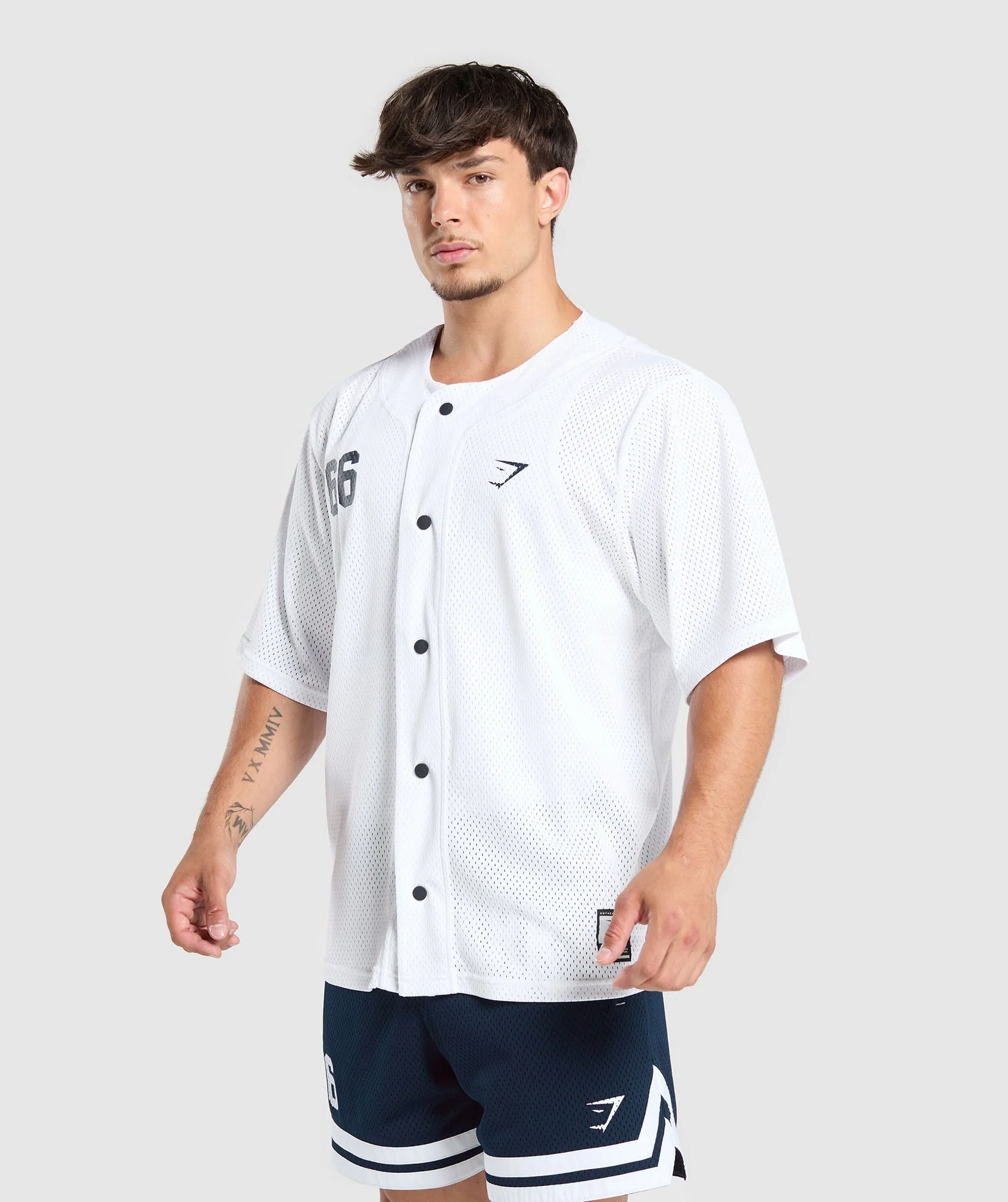 Gymshark Sports Jersey - White - Image 5