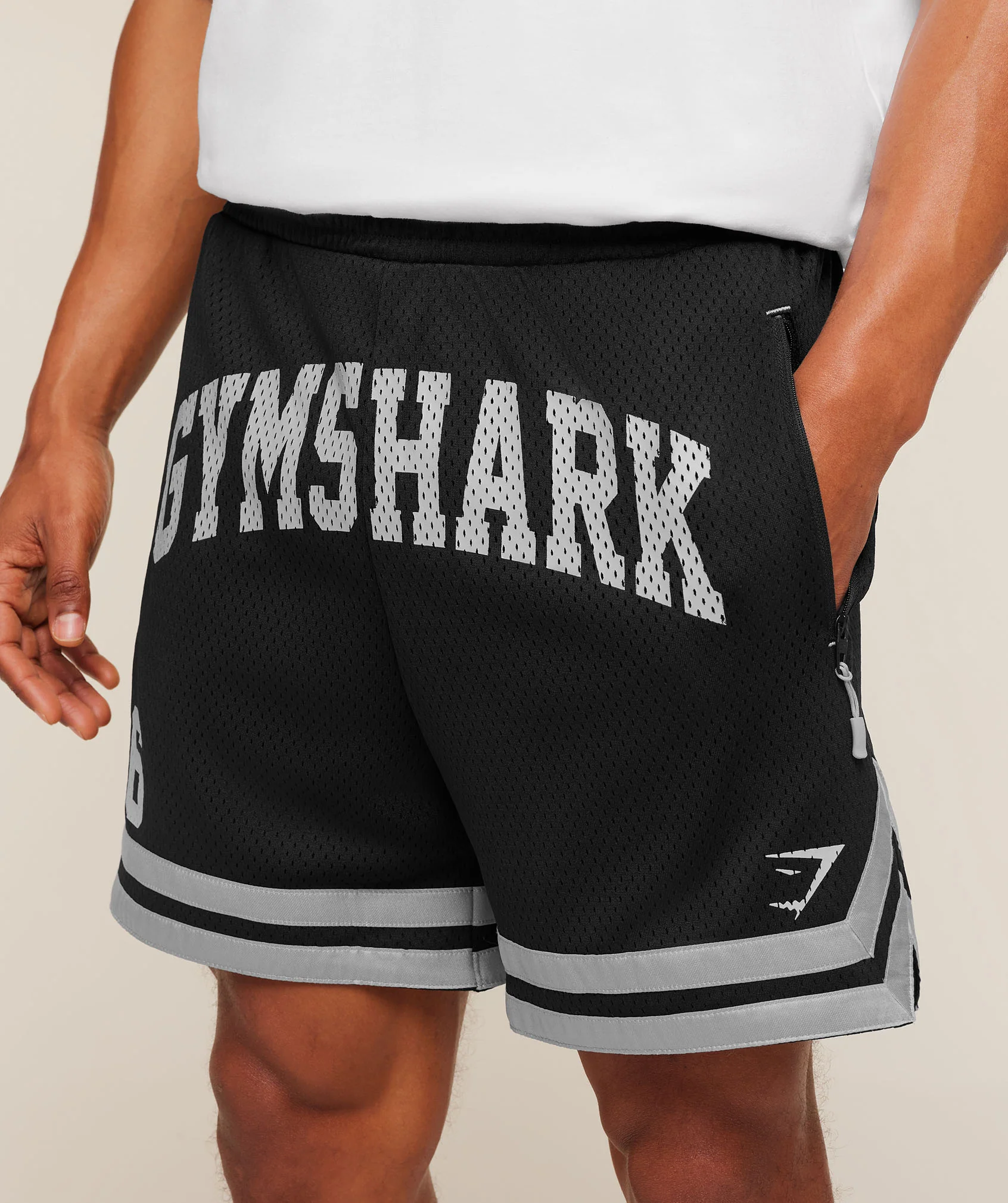 Gymshark Campus Mesh Shorts - Black - Image 4