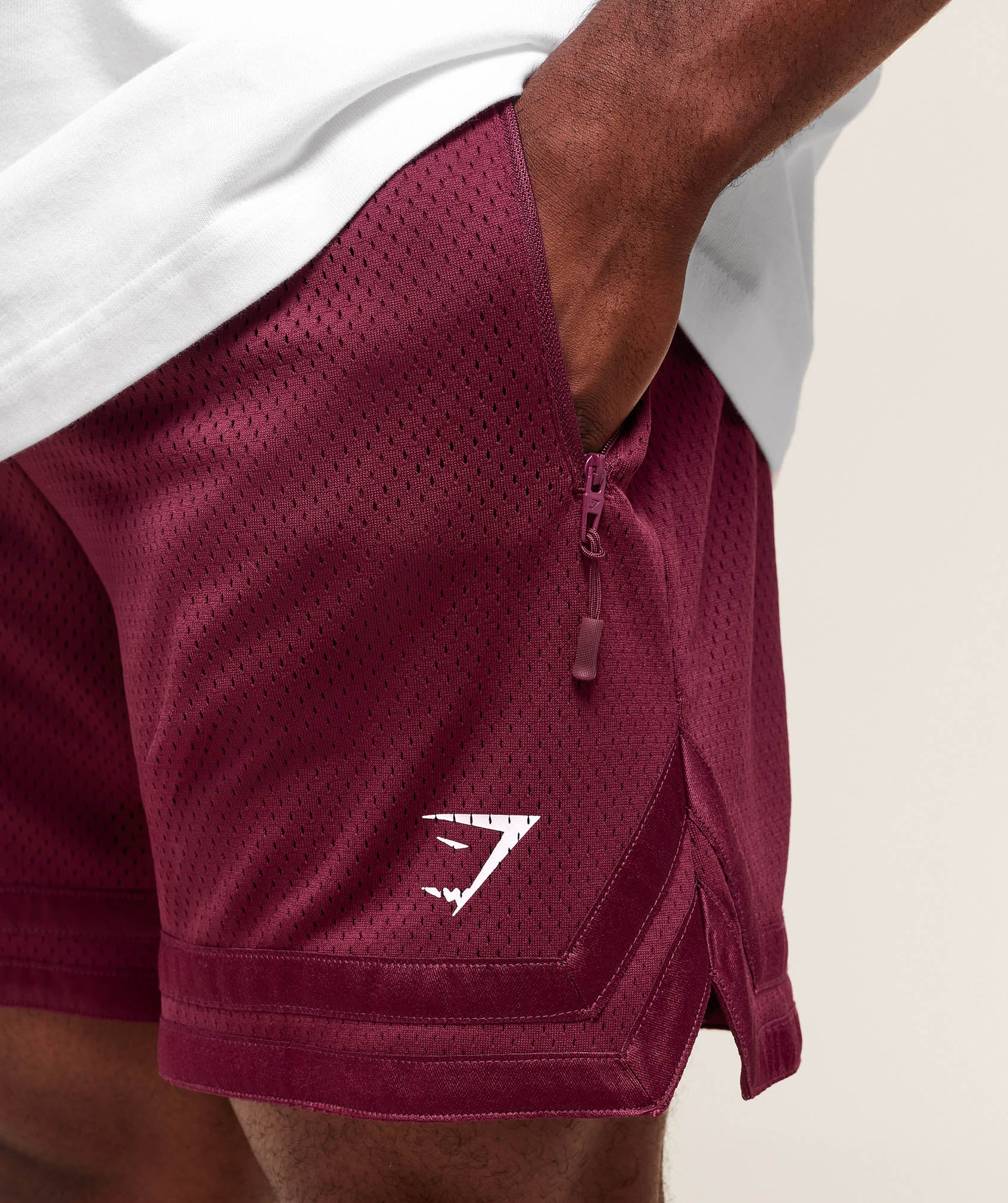 Gymshark Campus Mesh Shorts - Strong Pink - Image 5