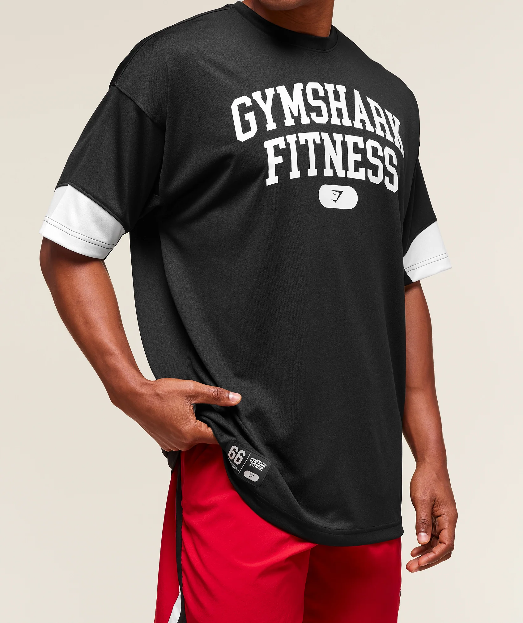 Gymshark Campus Oversized T-Shirt - Black - Image 3