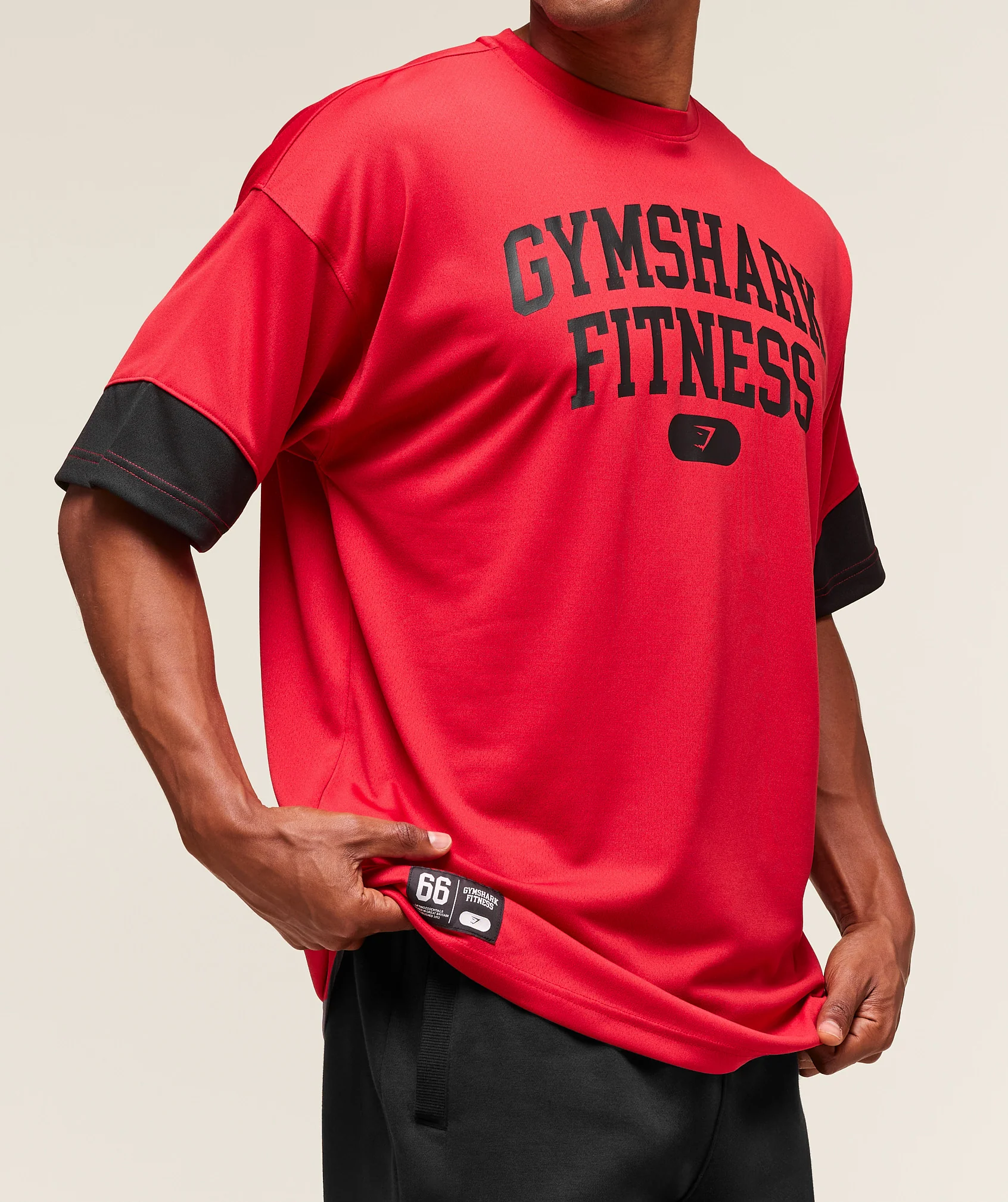 Gymshark Campus Oversized T-Shirt - Conditioning Red - Image 3