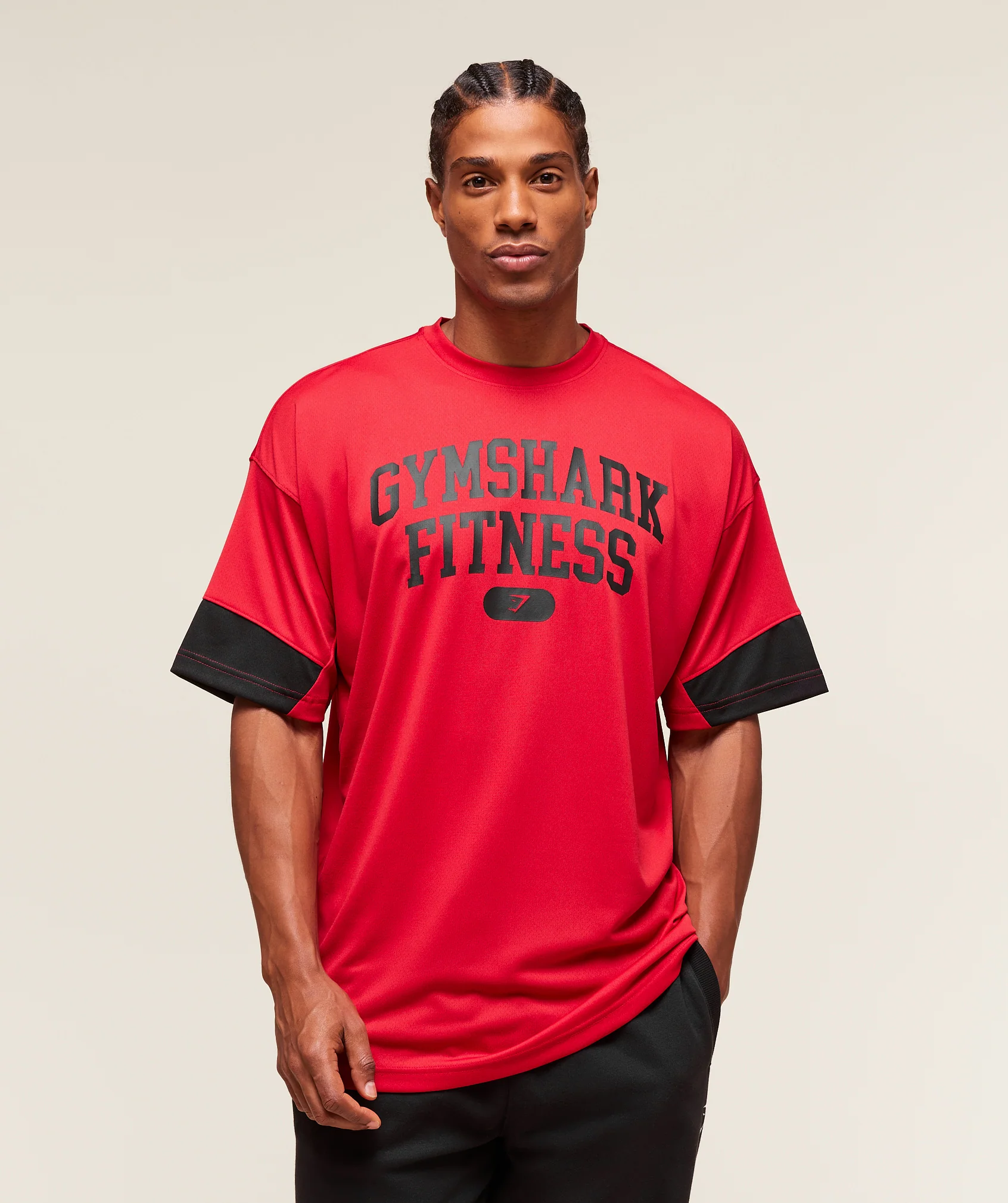 Gymshark Campus Oversized T-Shirt - Conditioning Red - Image 5