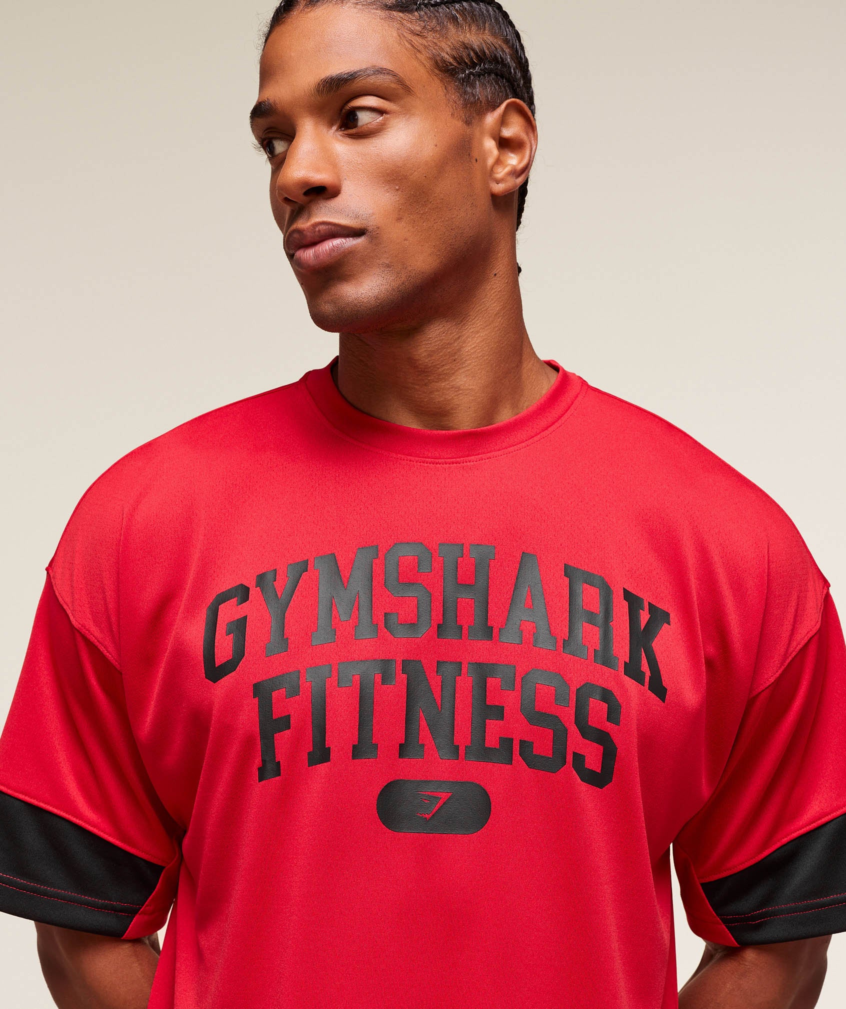 Gymshark Campus Oversized T-Shirt - Conditioning Red - Image 6