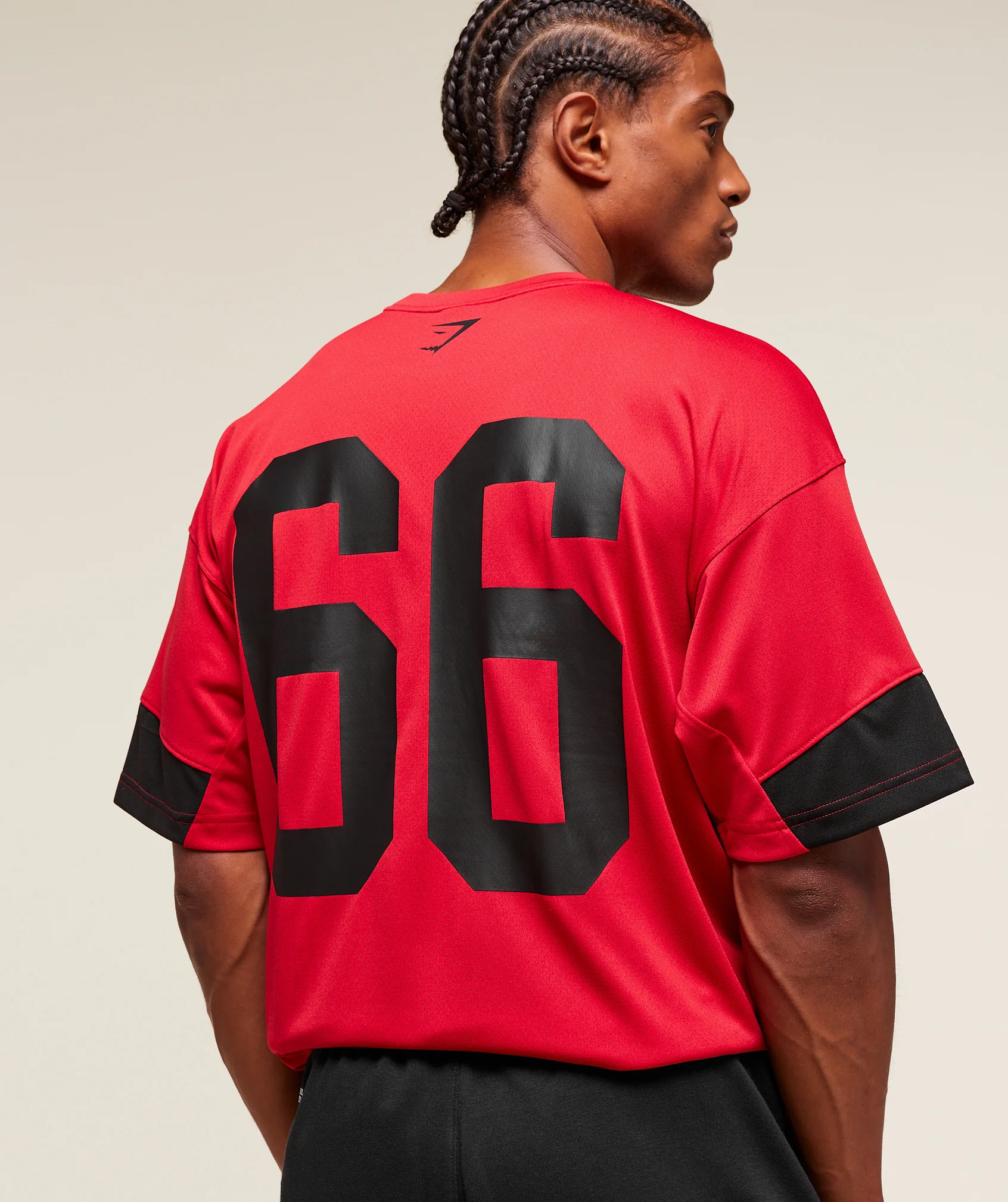 Gymshark Campus Oversized T-Shirt - Conditioning Red - Image 7