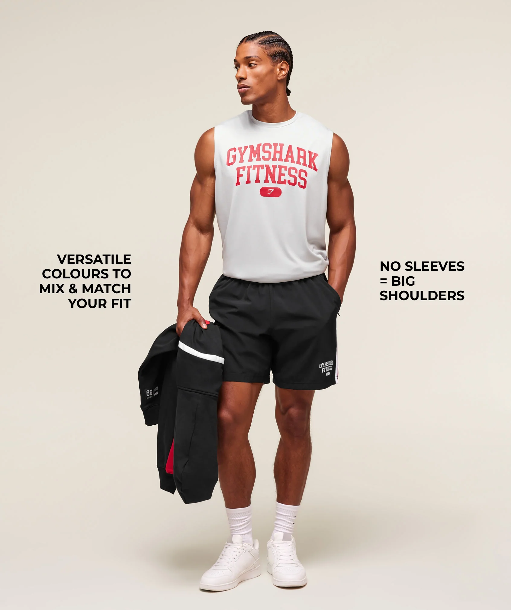 Gymshark Campus Tank - Light Grey - Image 2