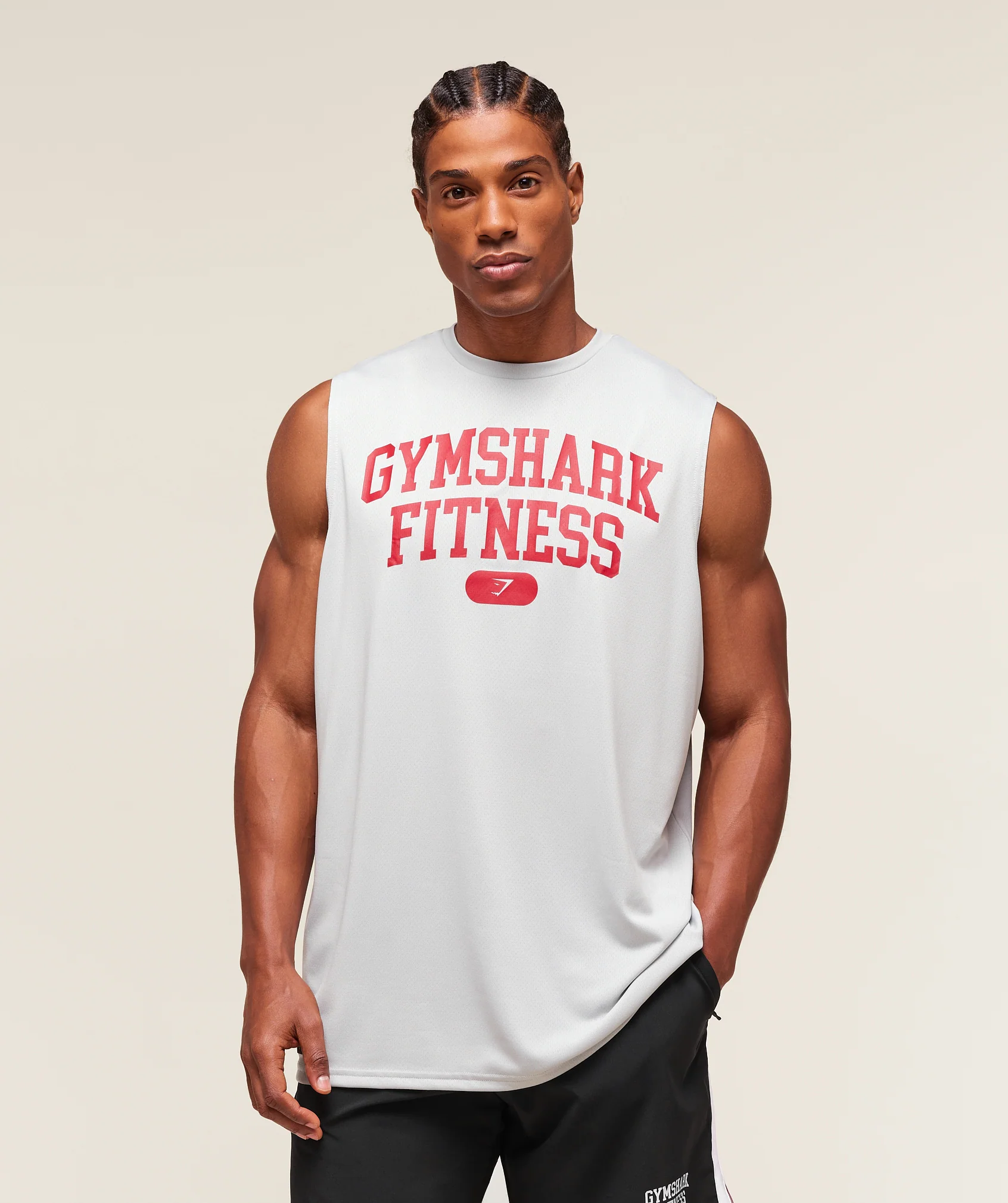 Gymshark Campus Tank - Light Grey - Image 5