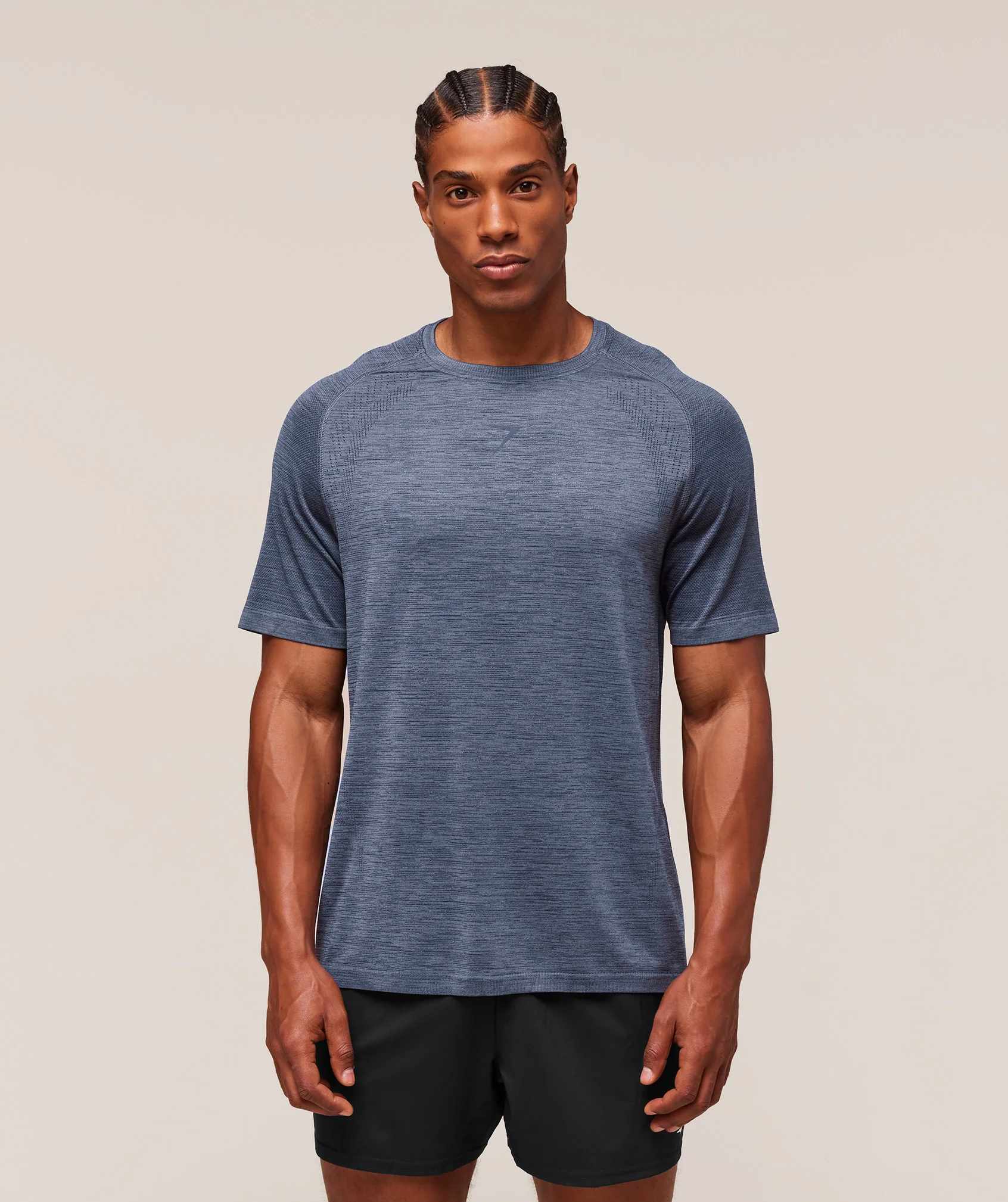 Gymshark Versatile Seamless T-Shirt - Iron Blue/Navy - Image 7