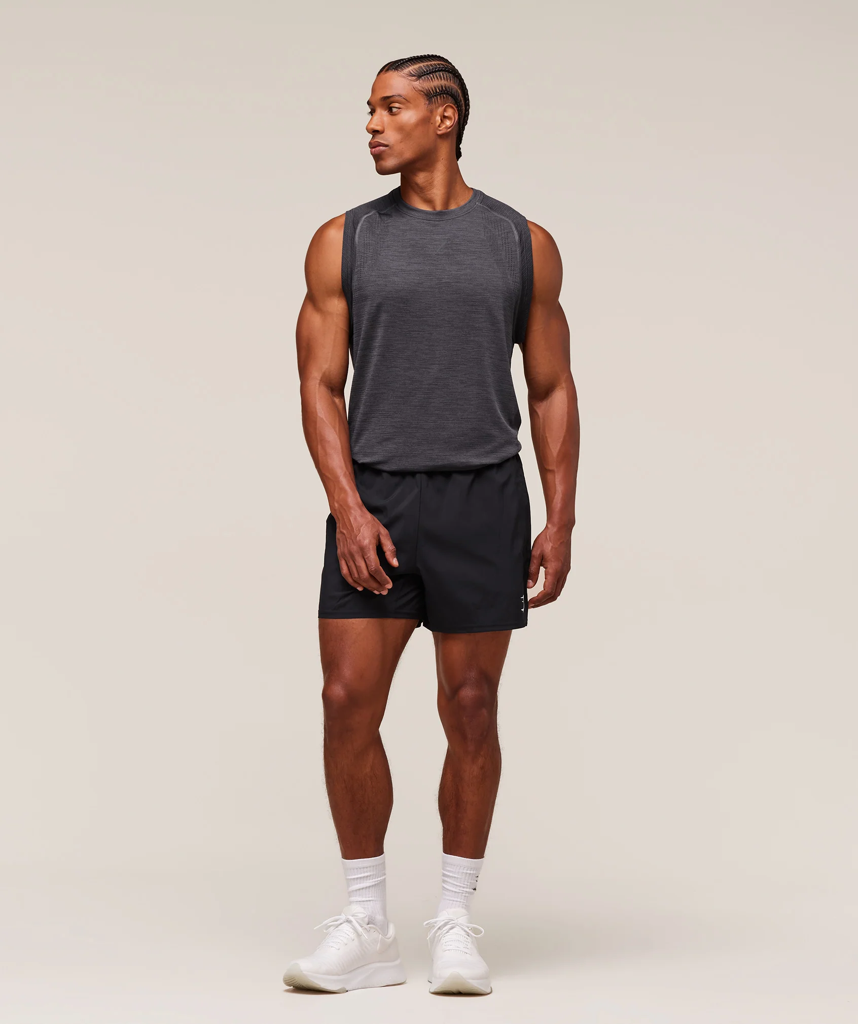 Gymshark Versatile Seamless Tank - Dark Grey/Black - Image 3