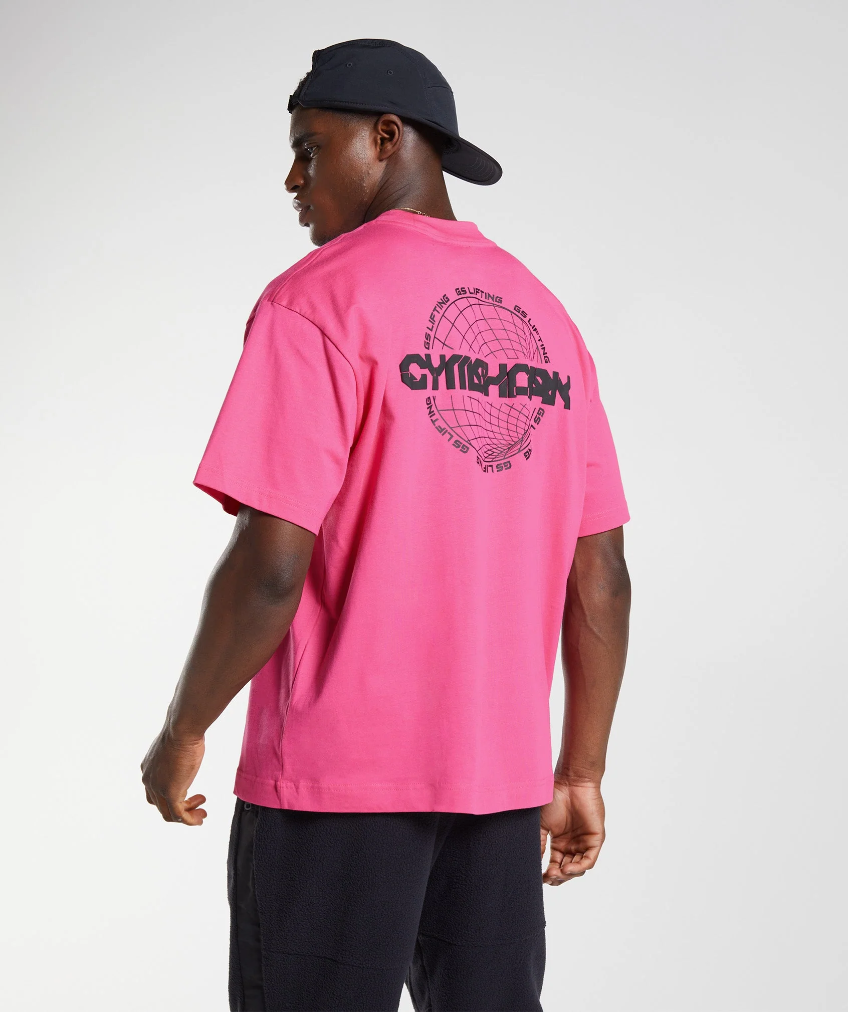 Gymshark Vibes T-Shirt - Bright Fuchsia - Image 2