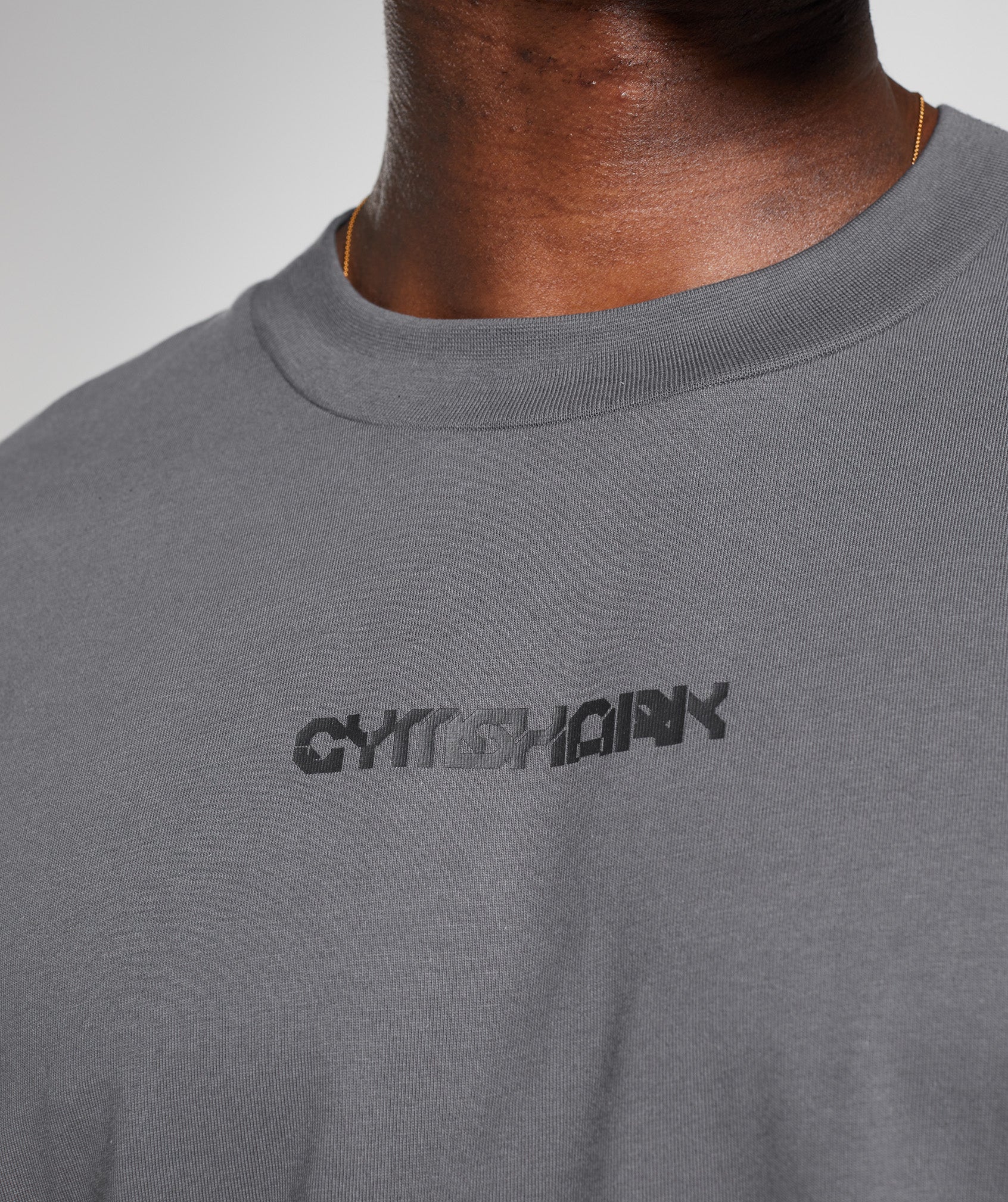 Gymshark Vibes T-Shirt - Silhouette Grey - Image 3