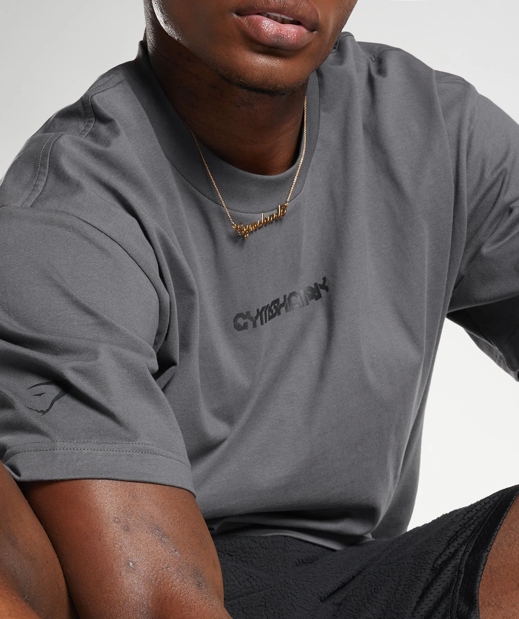 Gymshark Vibes T-Shirt - Silhouette Grey - Image 4