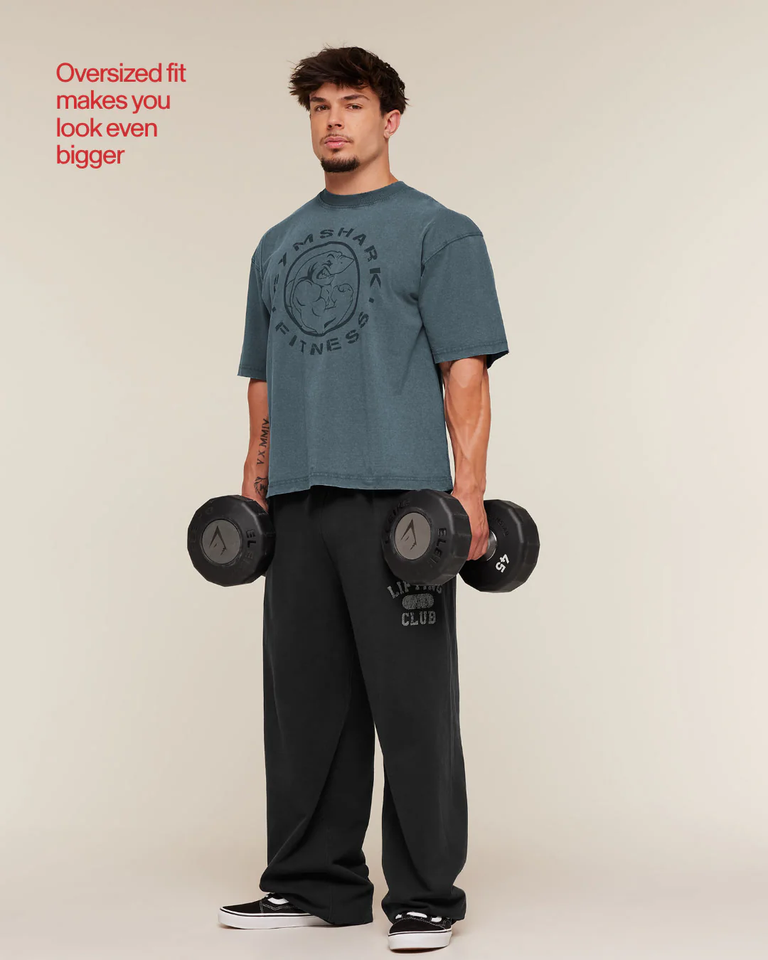 Gymshark Vintage Legacy T-Shirt - Stealth Blue - Image 3