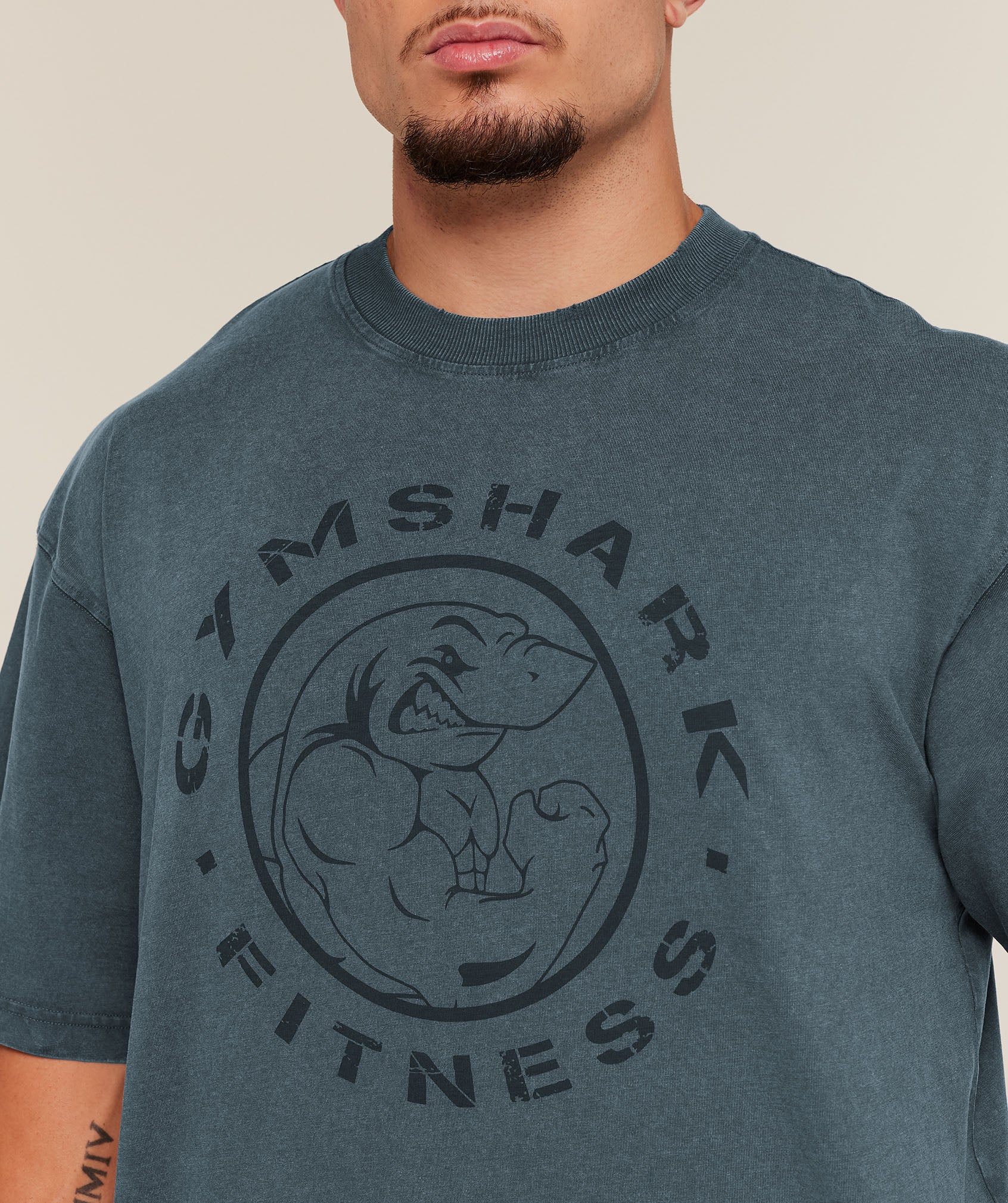 Gymshark Vintage Legacy T-Shirt - Stealth Blue - Image 5