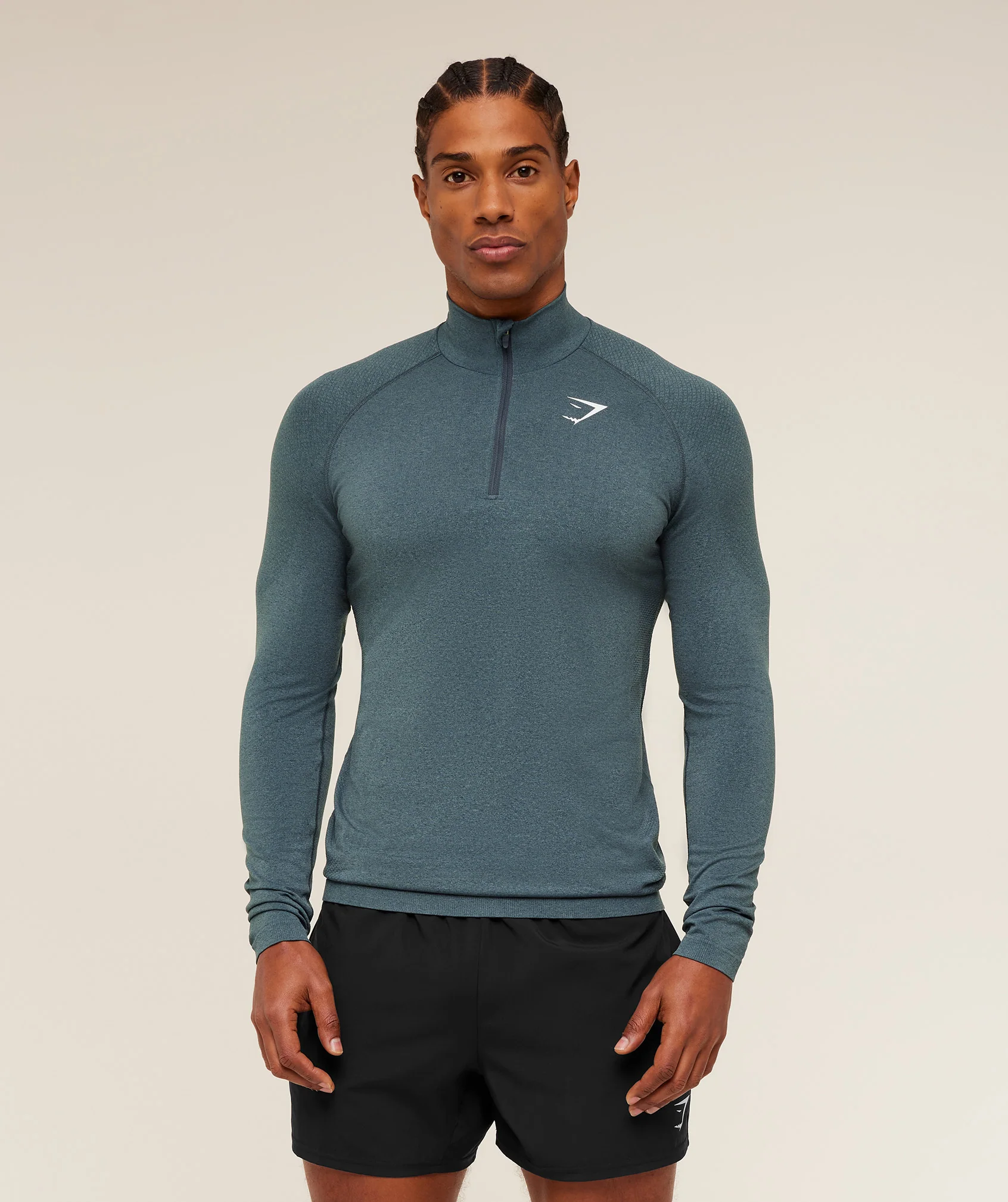 Gymshark Vital 1/4 Zip -  Iron Blue /  Stealth Blue