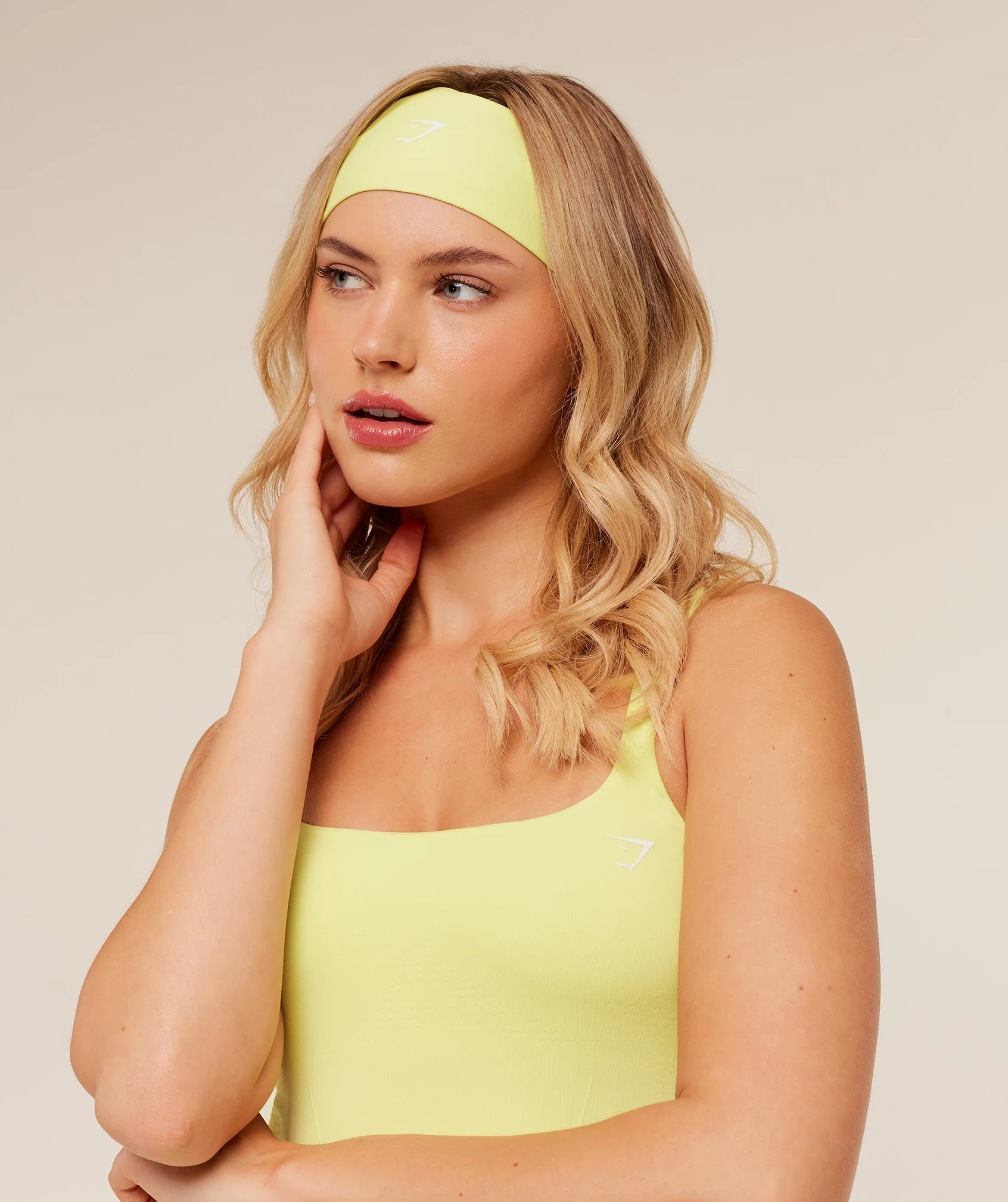 Gymshark Vital Headband - Sorbet Yellow - Image 2