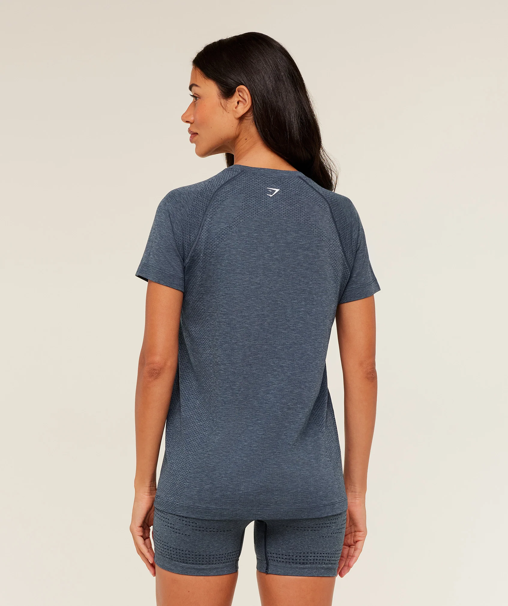 Gymshark Vital Seamless 2.0 Light T-Shirt - GS Stealth Blue/ Marl - Image 2