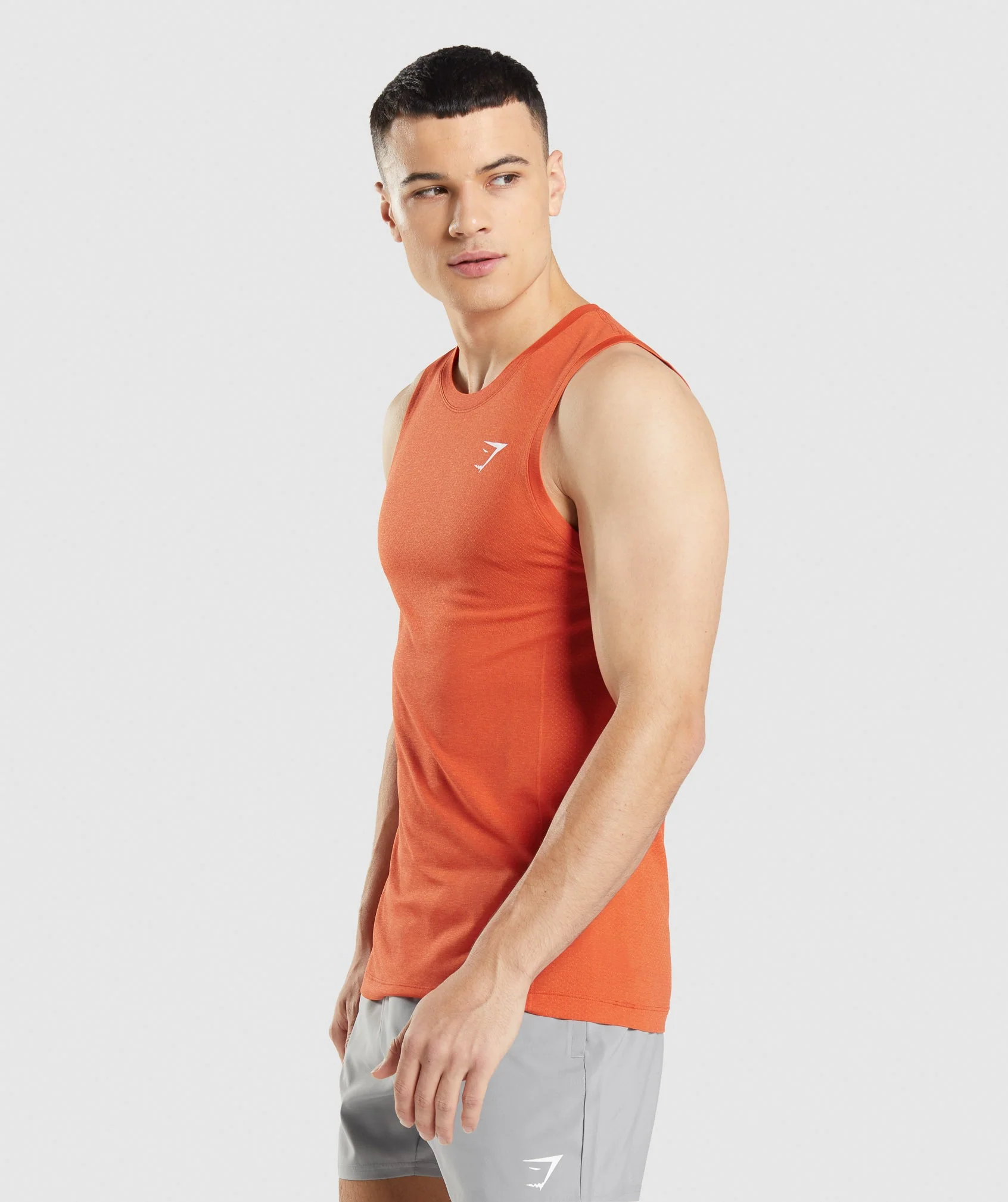 Gymshark Vital Light Tank - Papaya Orange Marl - Image 3