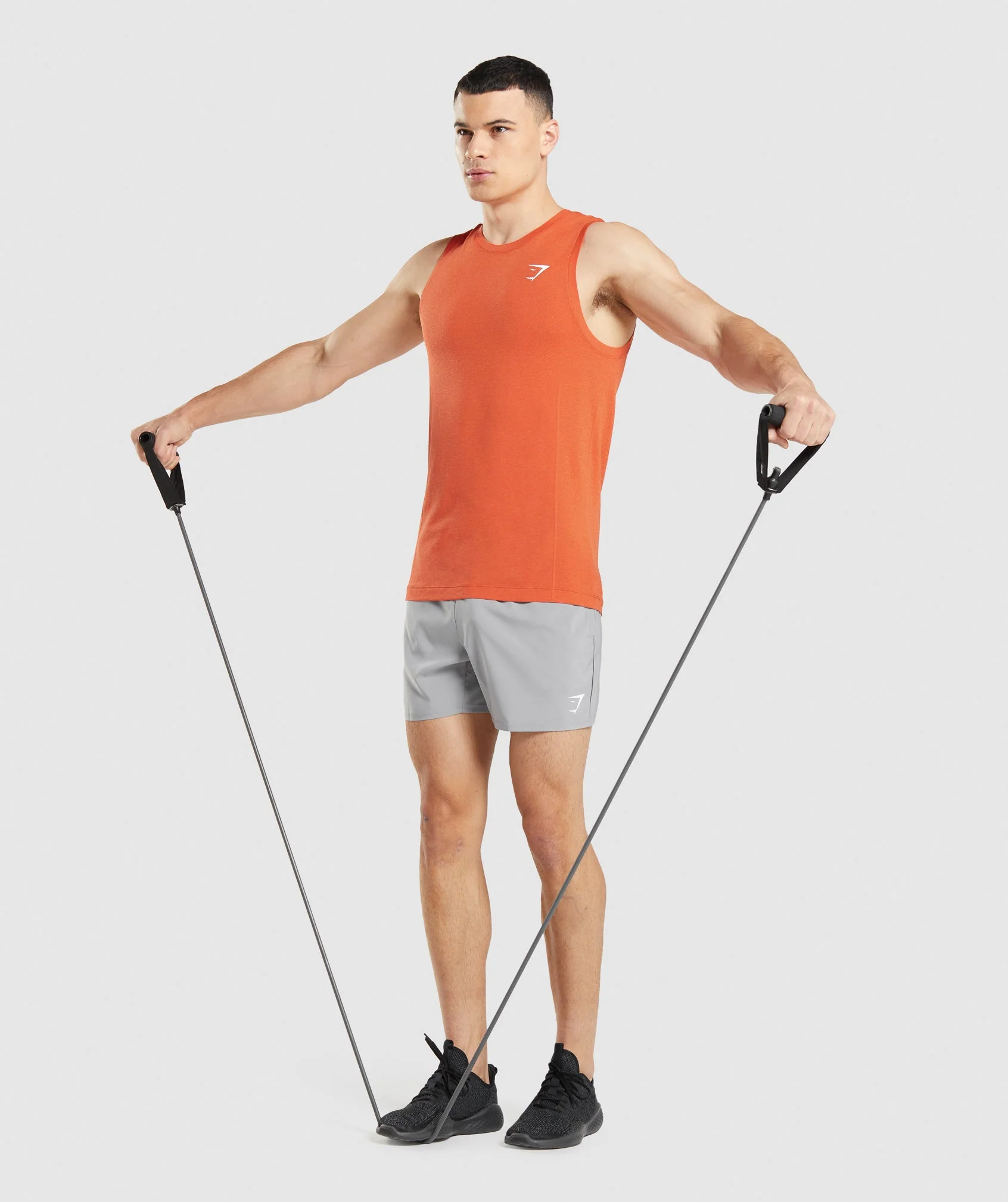 Gymshark Vital Light Tank - Papaya Orange Marl - Image 4