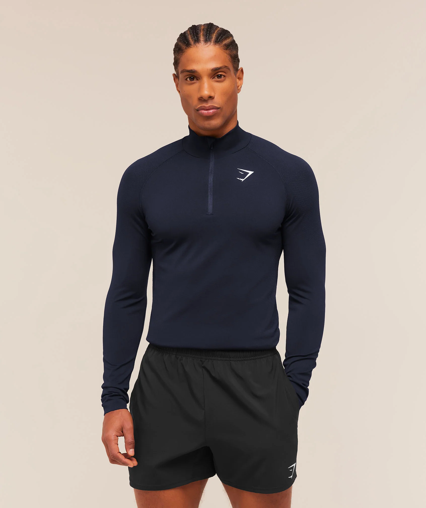 Gymshark Vital 1/4 Zip - Navy/Heavy Blue