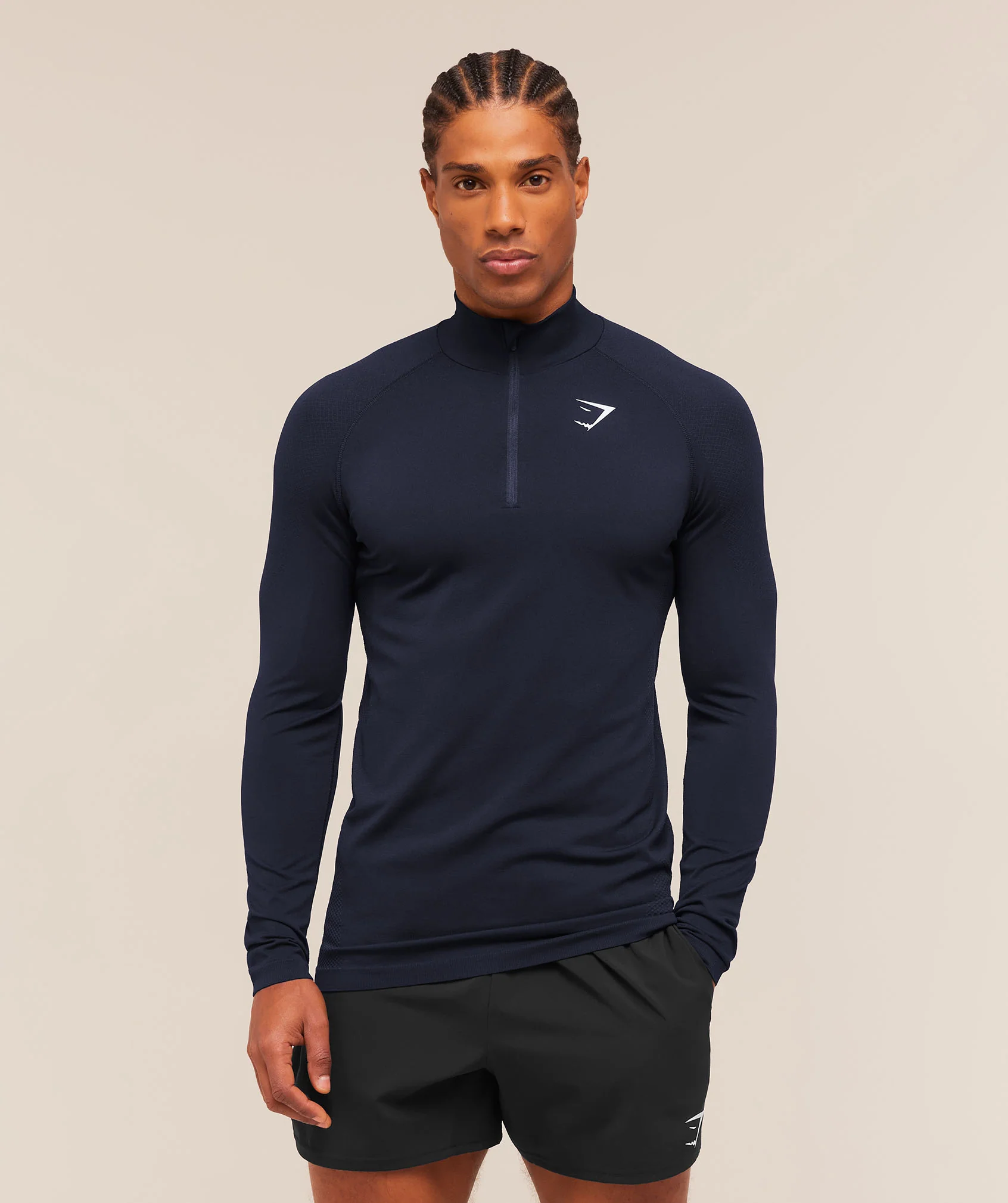 Gymshark Vital 1/4 Zip - Navy/Heavy Blue - Image 5