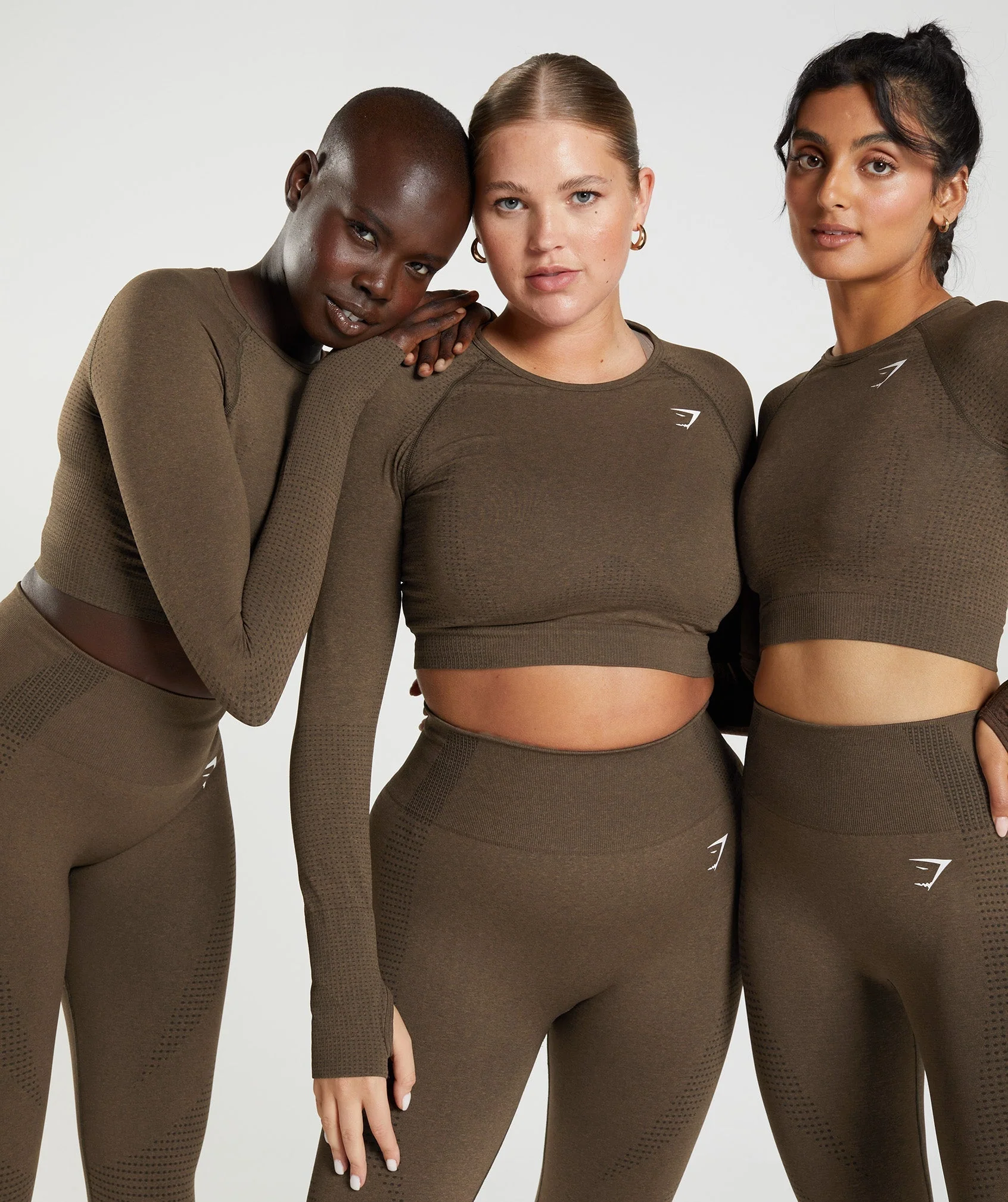 Gymshark Vital Crop Top - Espresso Marl - Image 6
