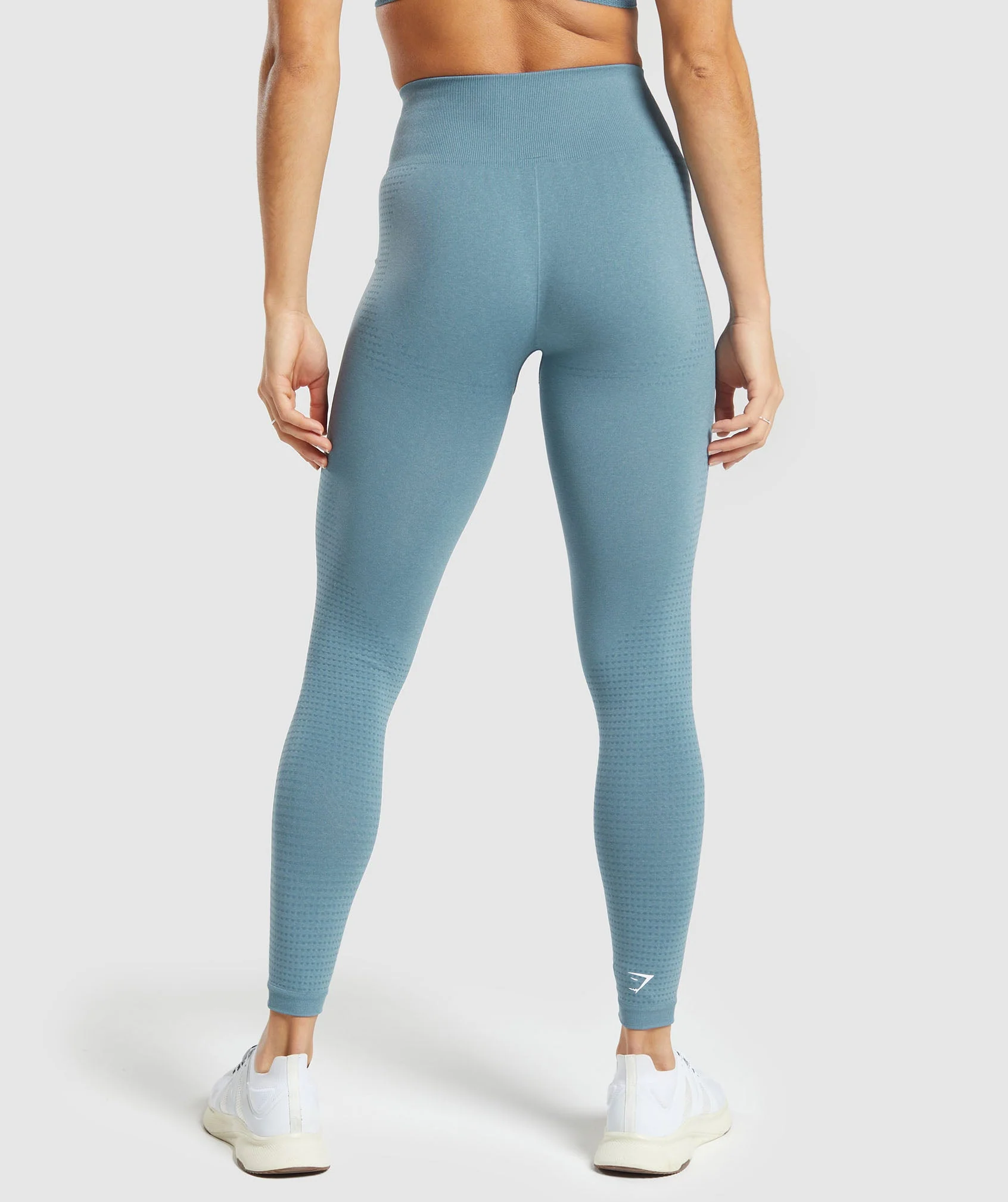 Gymshark Vital Seamless 2.0 Leggings - Faded Blue Marl - Image 2