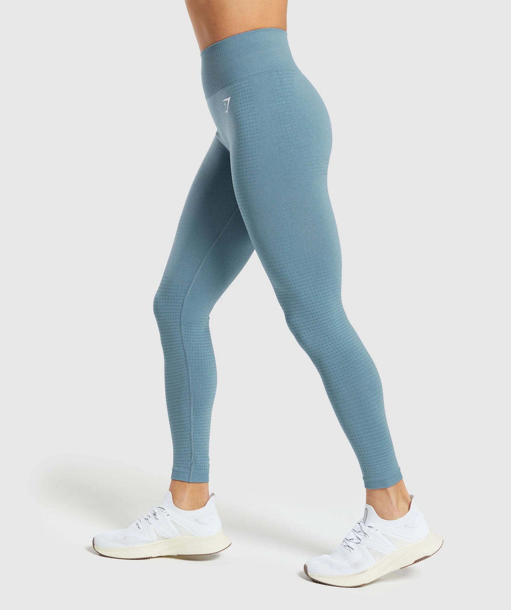 Gymshark Vital Seamless 2.0 Leggings - Faded Blue Marl - Image 3