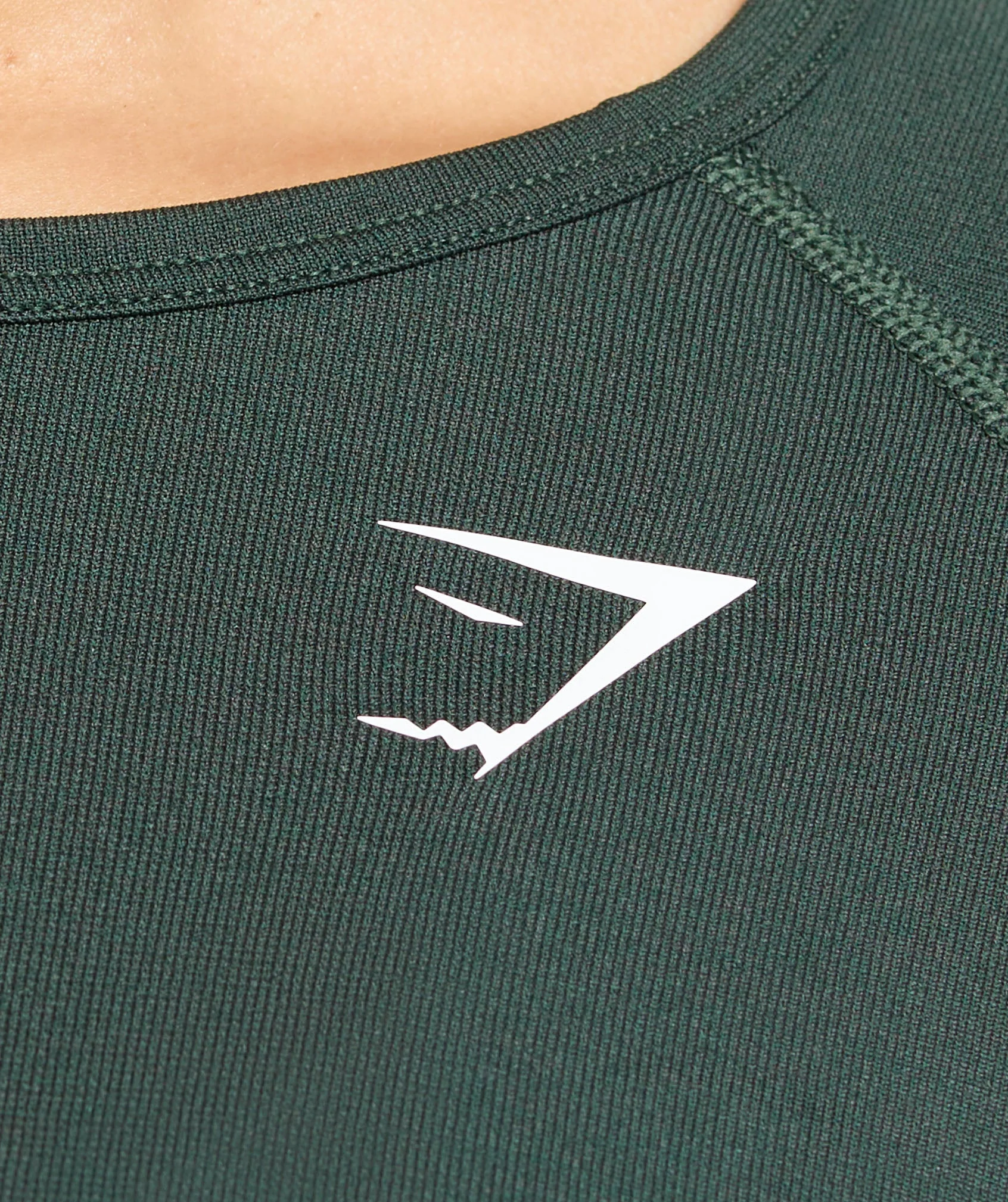 Gymshark Vital Seamless Light Long Sleeve Top - Woodland Green Marl - Image 5