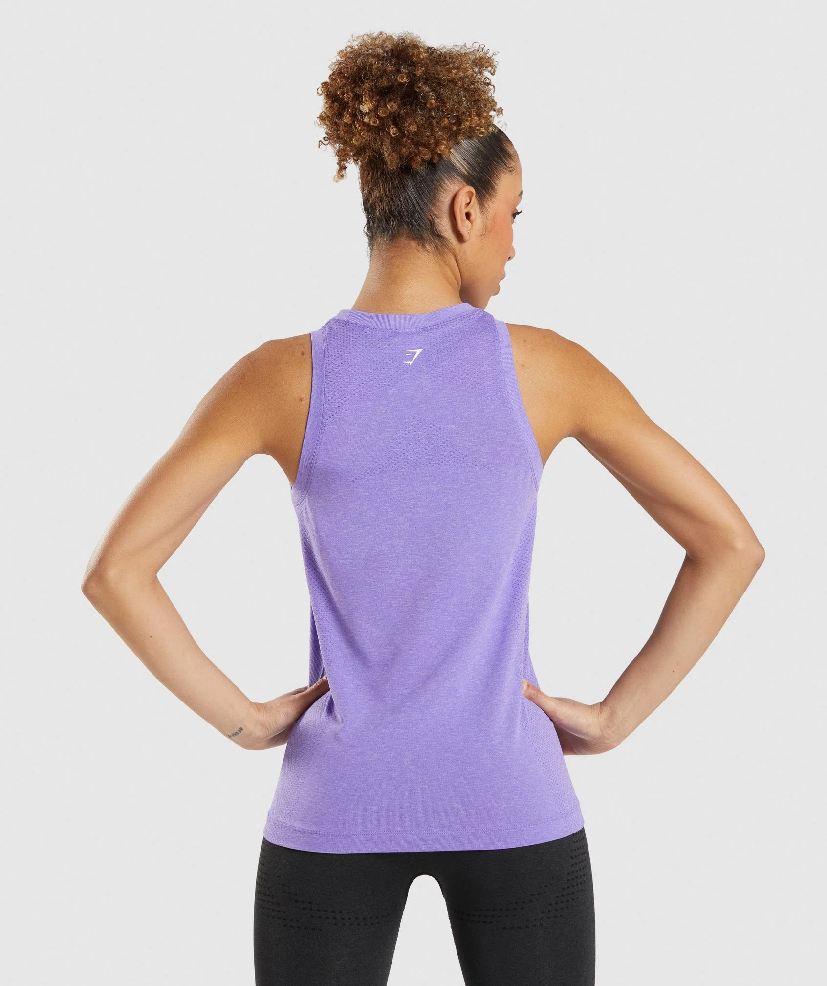 Gymshark Vital Light Tank - Bright Purple Marl - Image 2