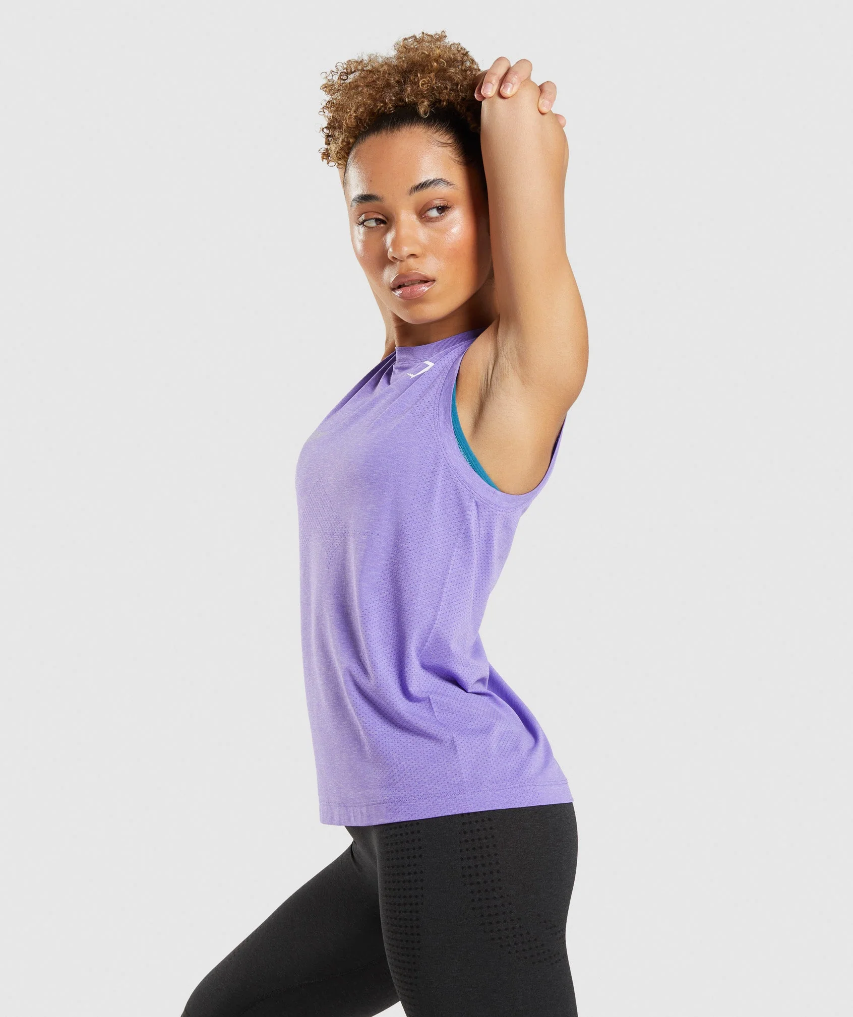 Gymshark Vital Light Tank - Bright Purple Marl - Image 3