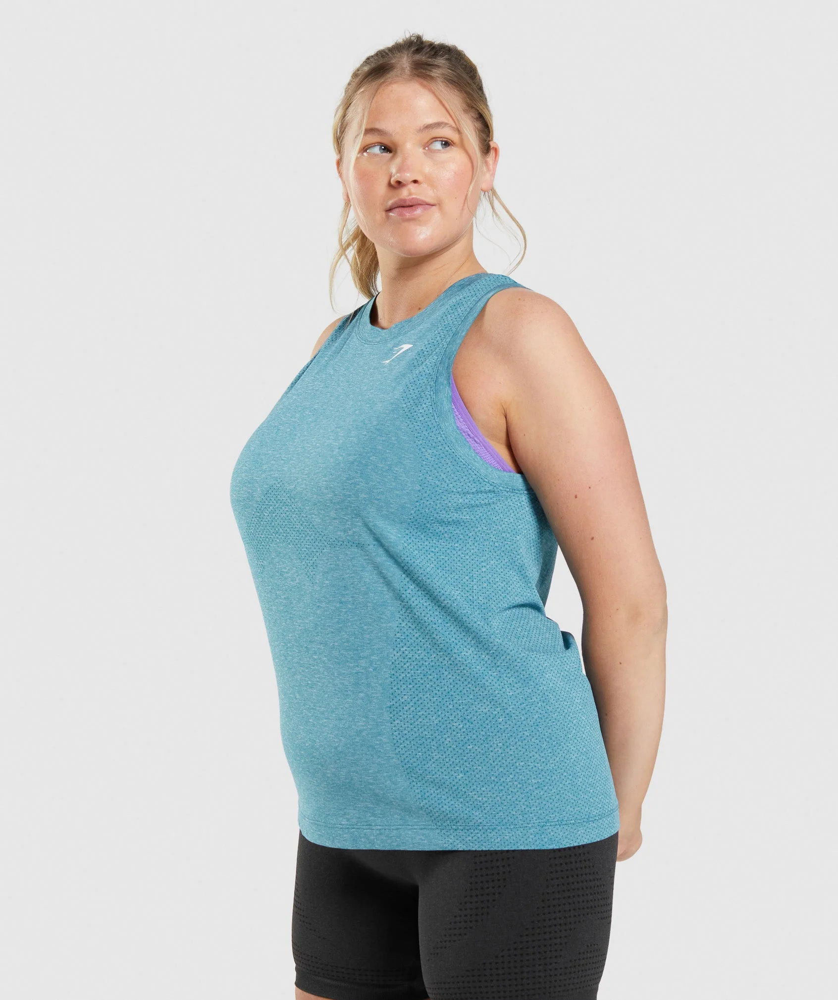 Gymshark Vital Light Tank - Tahoe Teal Marl - Image 3