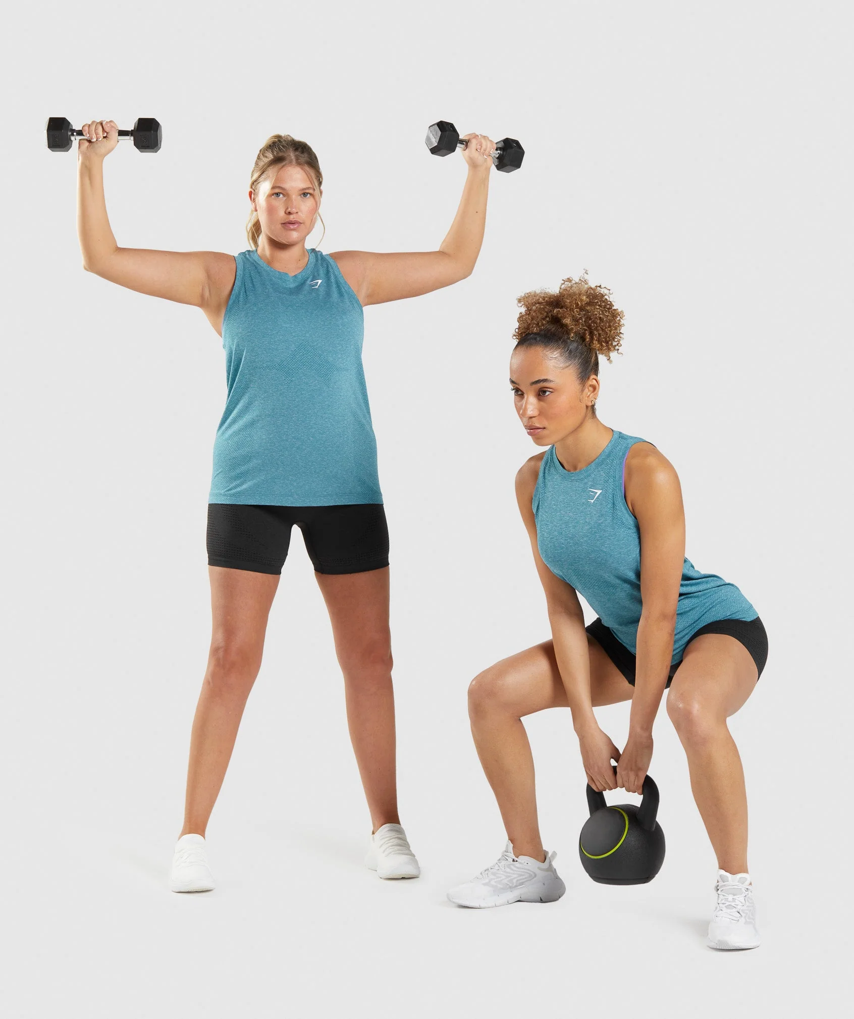 Gymshark Vital Light Tank - Tahoe Teal Marl - Image 4