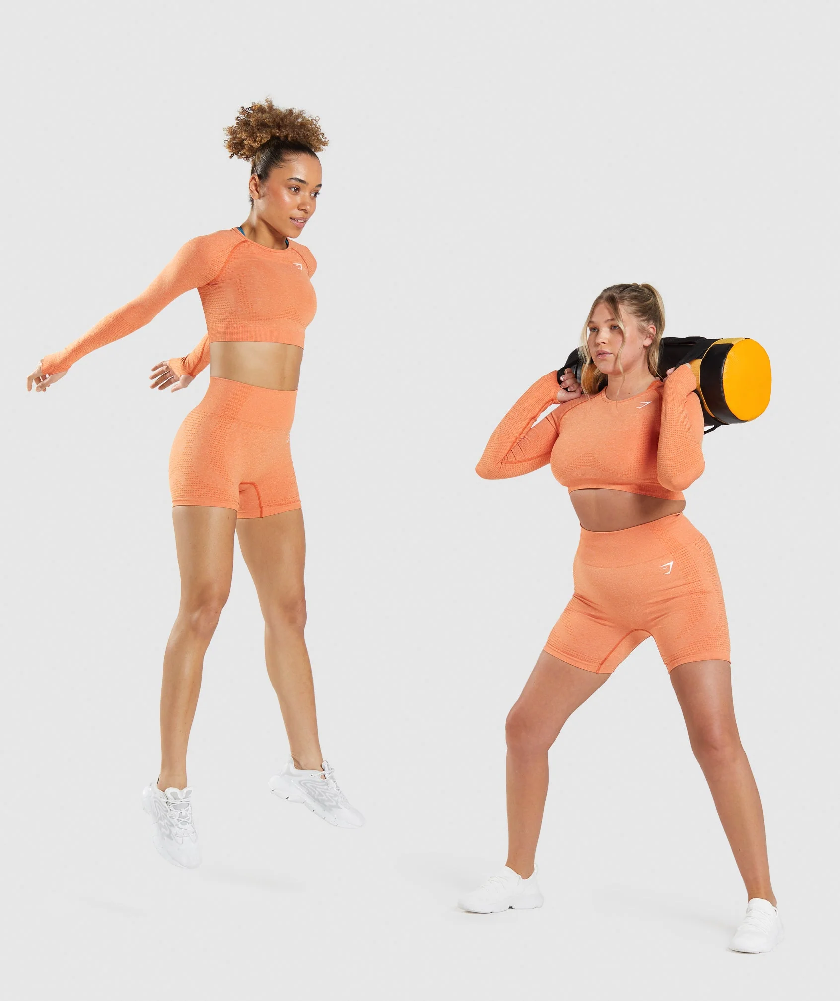 Gymshark Vital Seamless Shorts - Apricot Orange Marl - Image 4