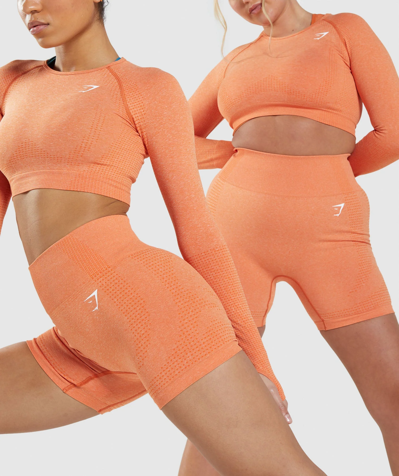 Gymshark Vital Seamless Shorts - Apricot Orange Marl - Image 5