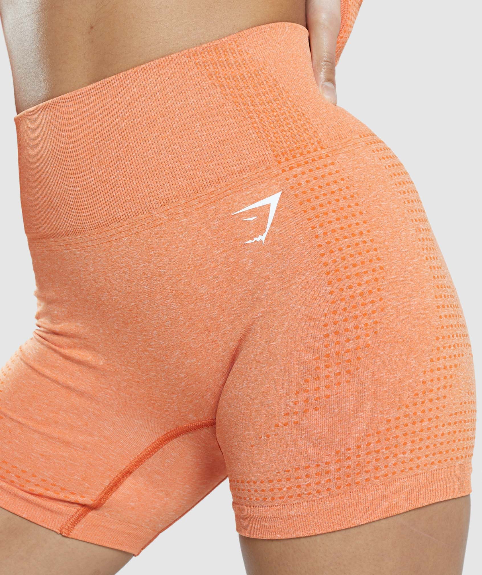 Gymshark Vital Seamless Shorts - Apricot Orange Marl - Image 6