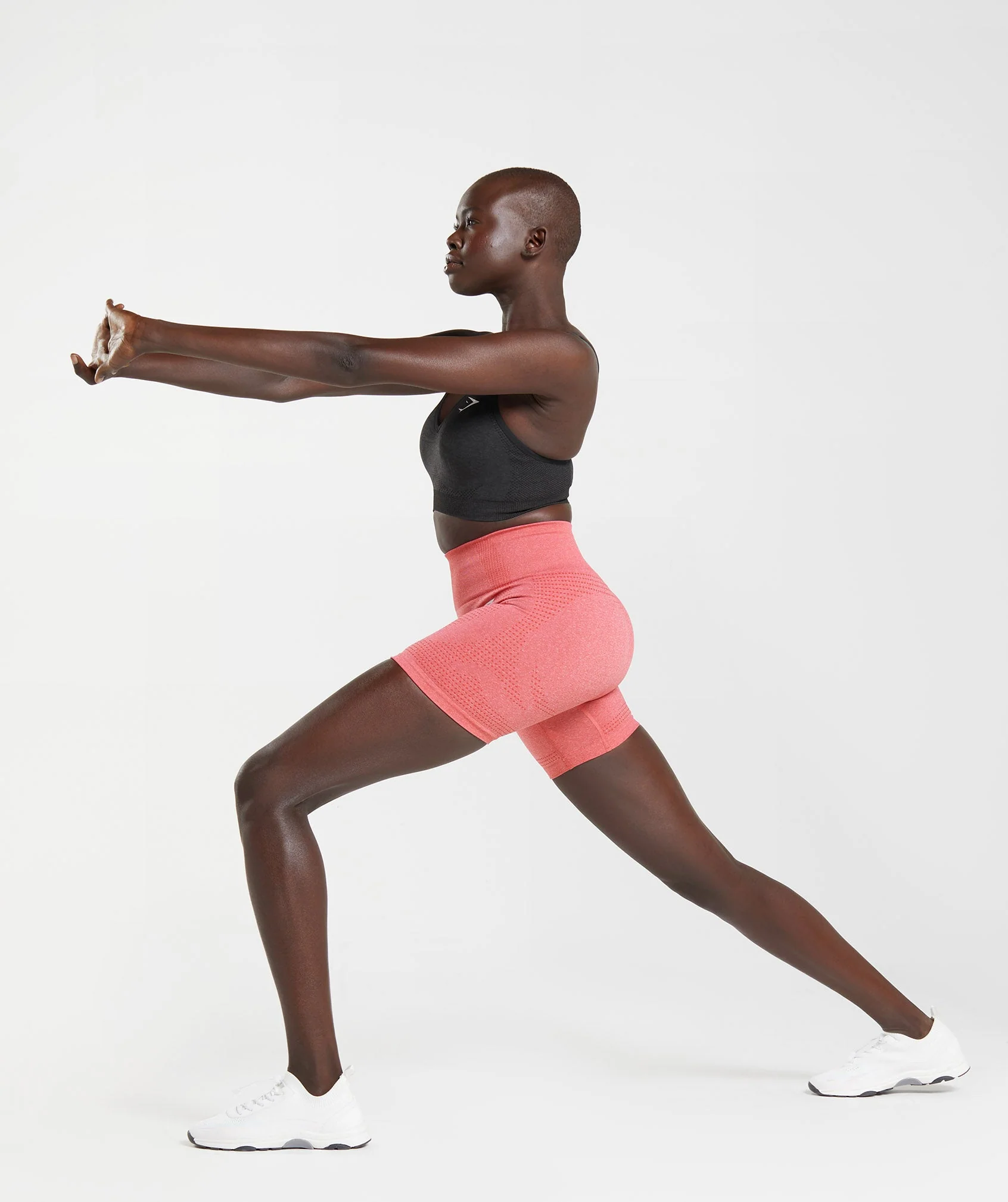 Gymshark Vital Seamless Shorts - Chilli Red Marl - Image 4