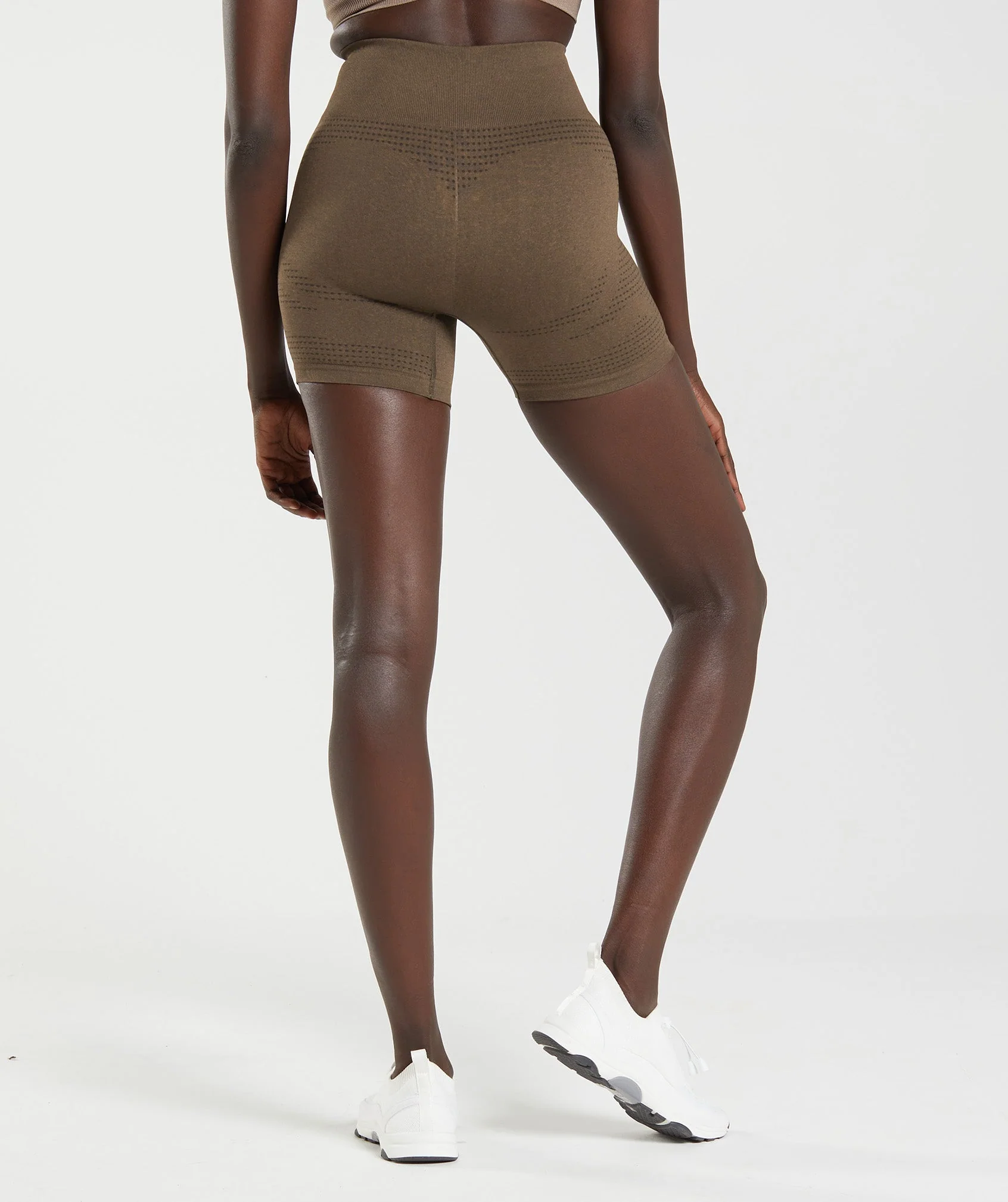 Gymshark Vital Seamless Shorts - Espresso Marl - Image 3