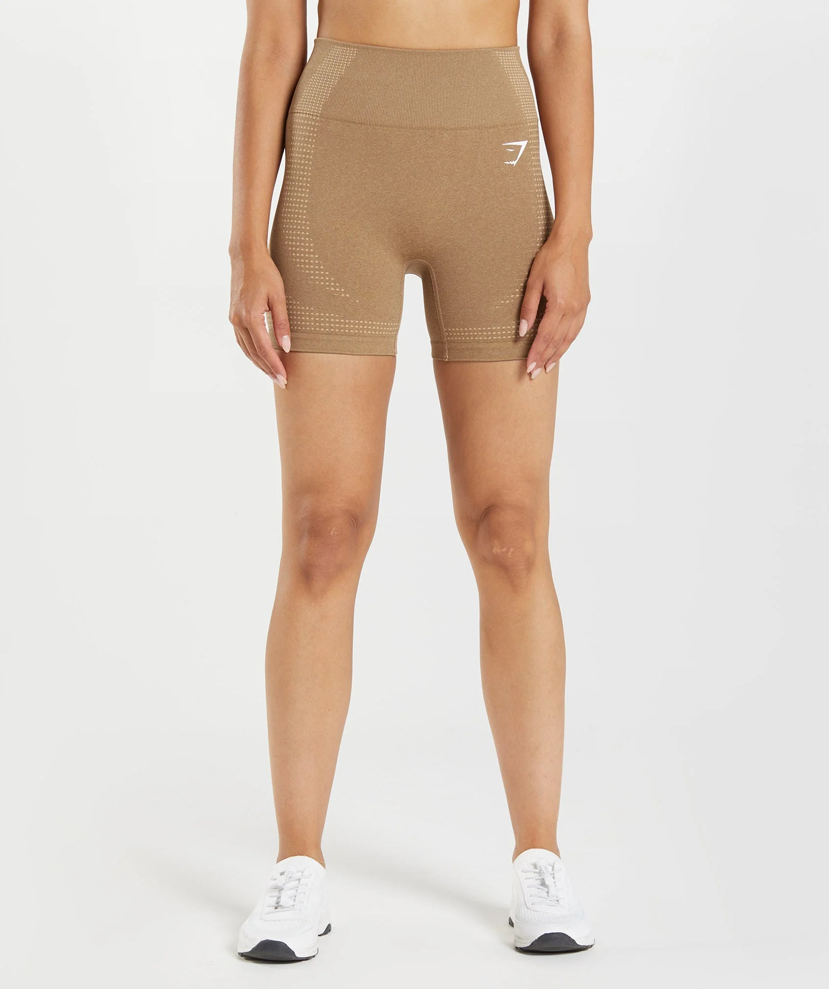 Gymshark Vital Seamless Shorts - Fawn Marl - Image 2