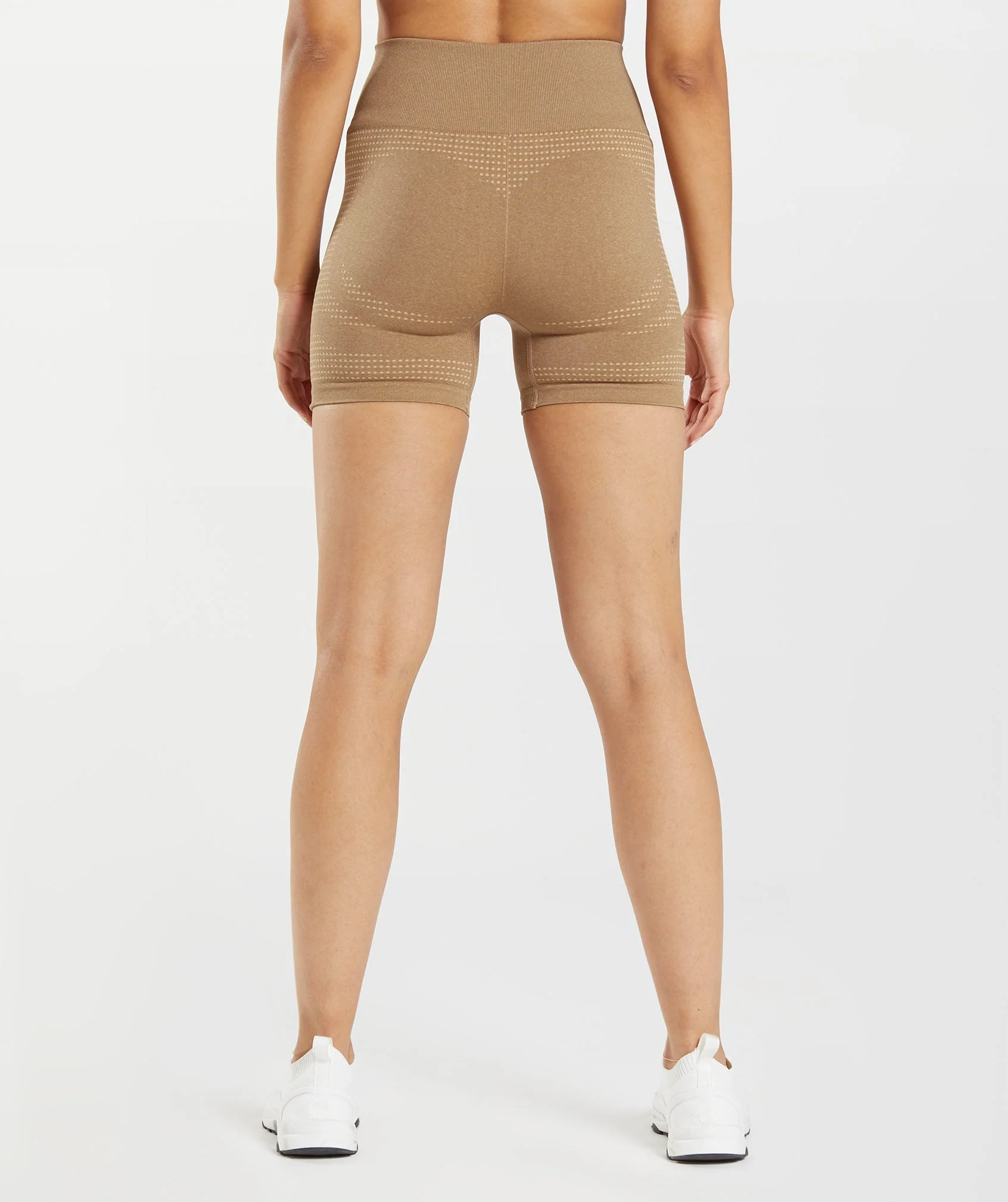Gymshark Vital Seamless Shorts - Fawn Marl - Image 3