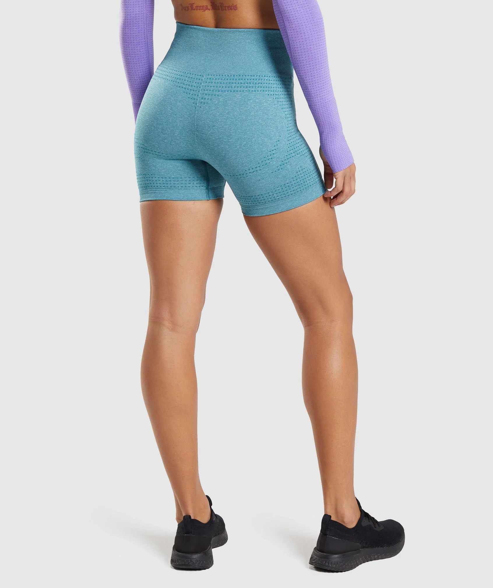 Gymshark Vital Seamless Shorts - Tahoe Teal Marl - Image 2