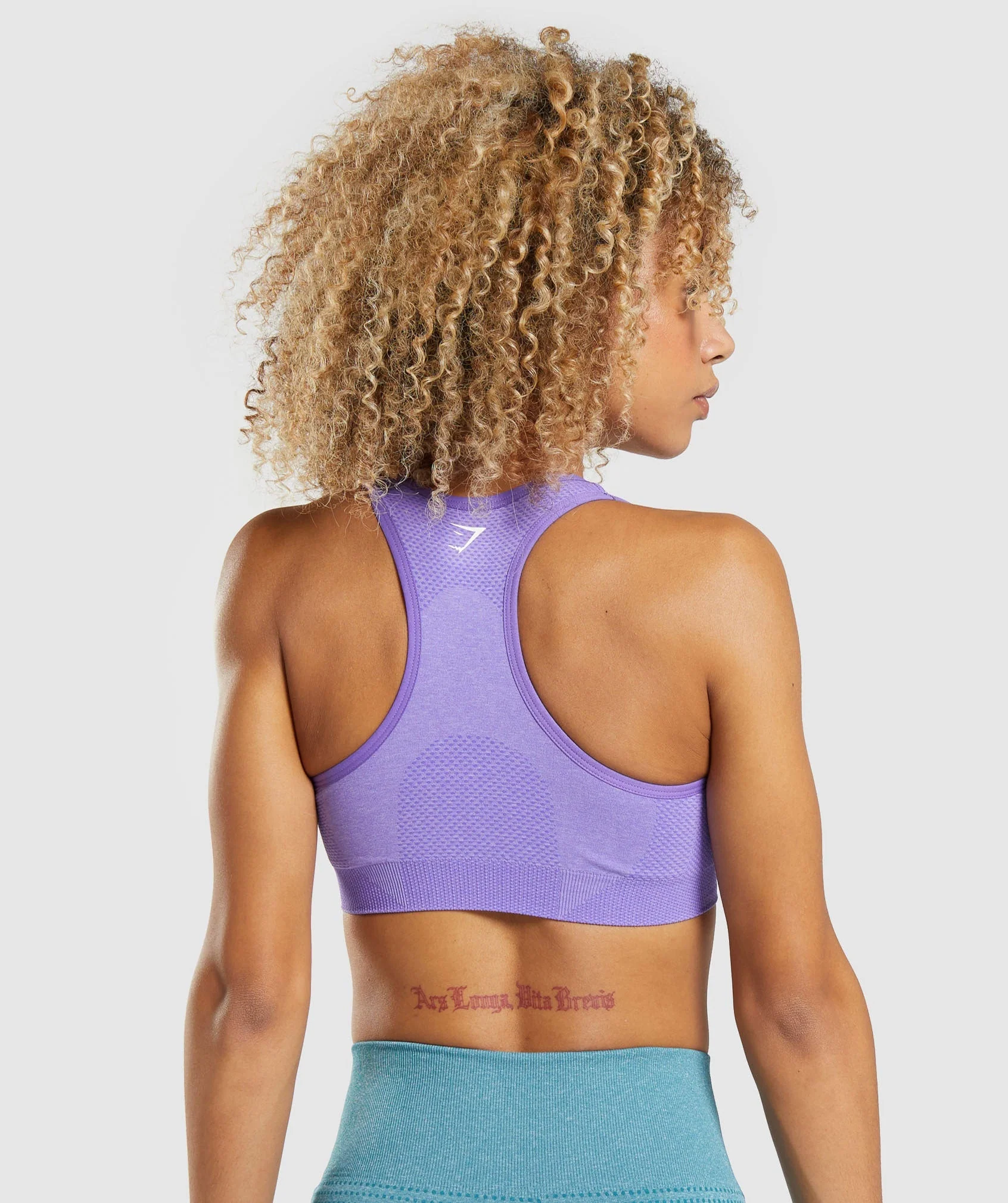 Gymshark Vital Sports Bra - Bright Purple Marl - Image 2