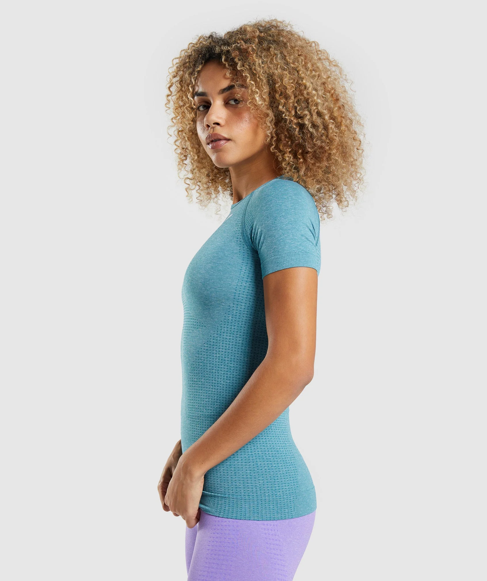 Gymshark Vital T-Shirt - Tahoe Teal Marl - Image 3