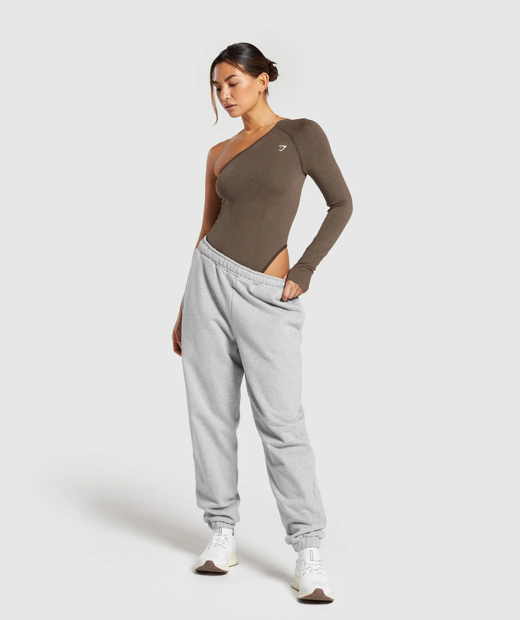 Gymshark Vital Bodysuit - Penny Brown Marl - Image 4