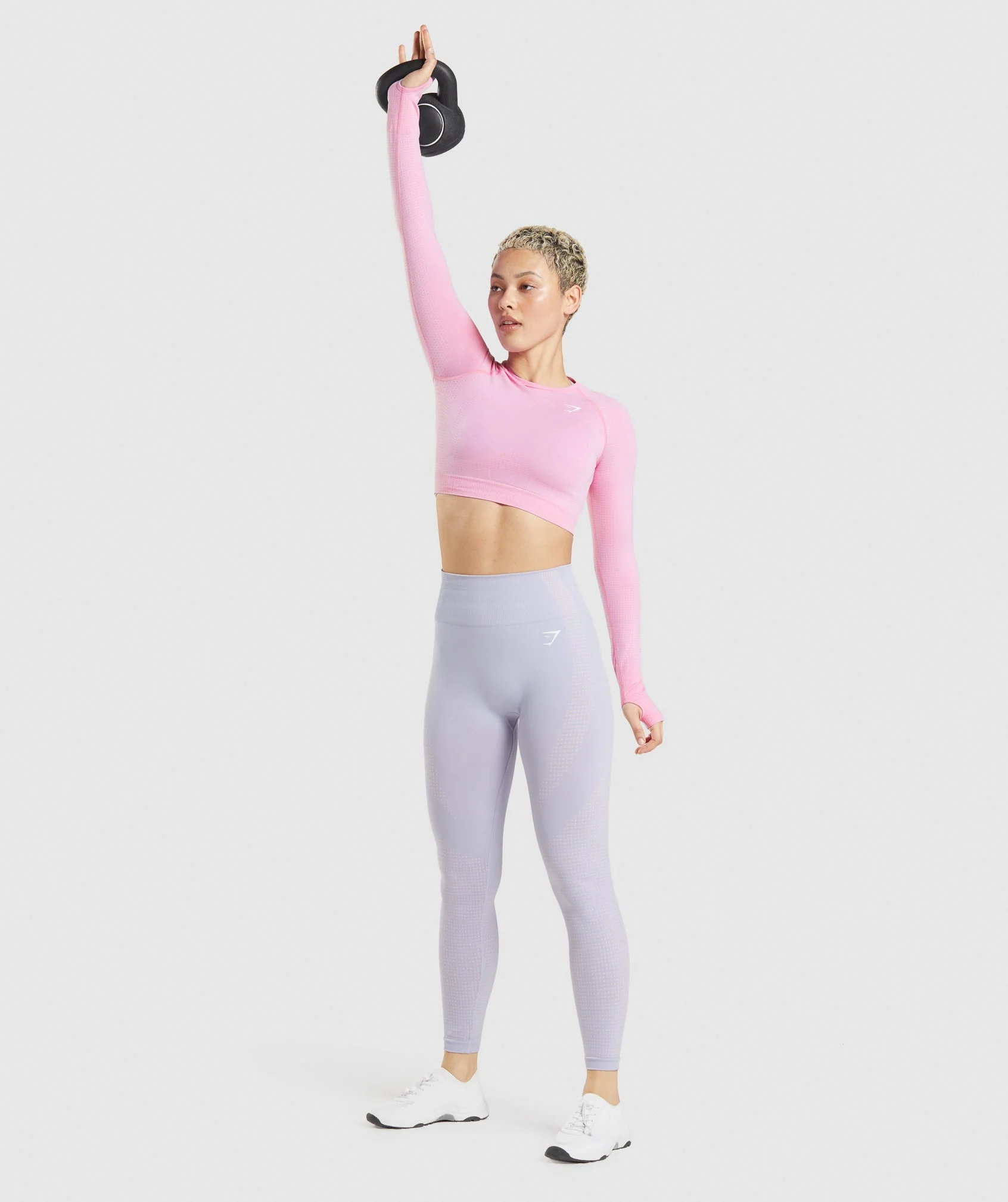 Gymshark Vital Crop Top - Sorbet Pink Marl - Image 4