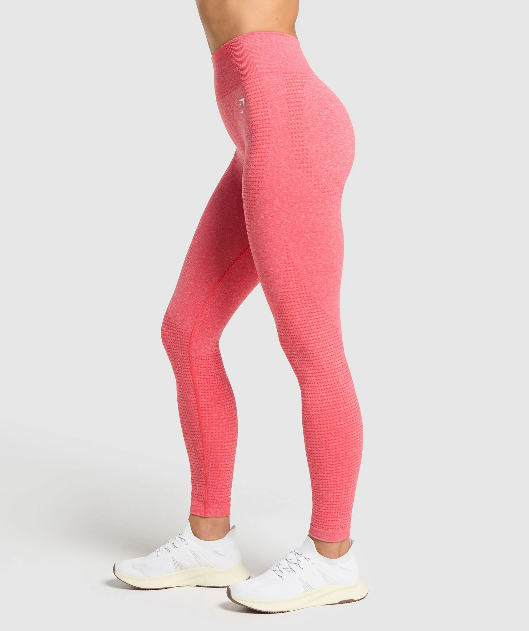 Gymshark Vital Tall Leggings - Coral Red Marl - Image 3