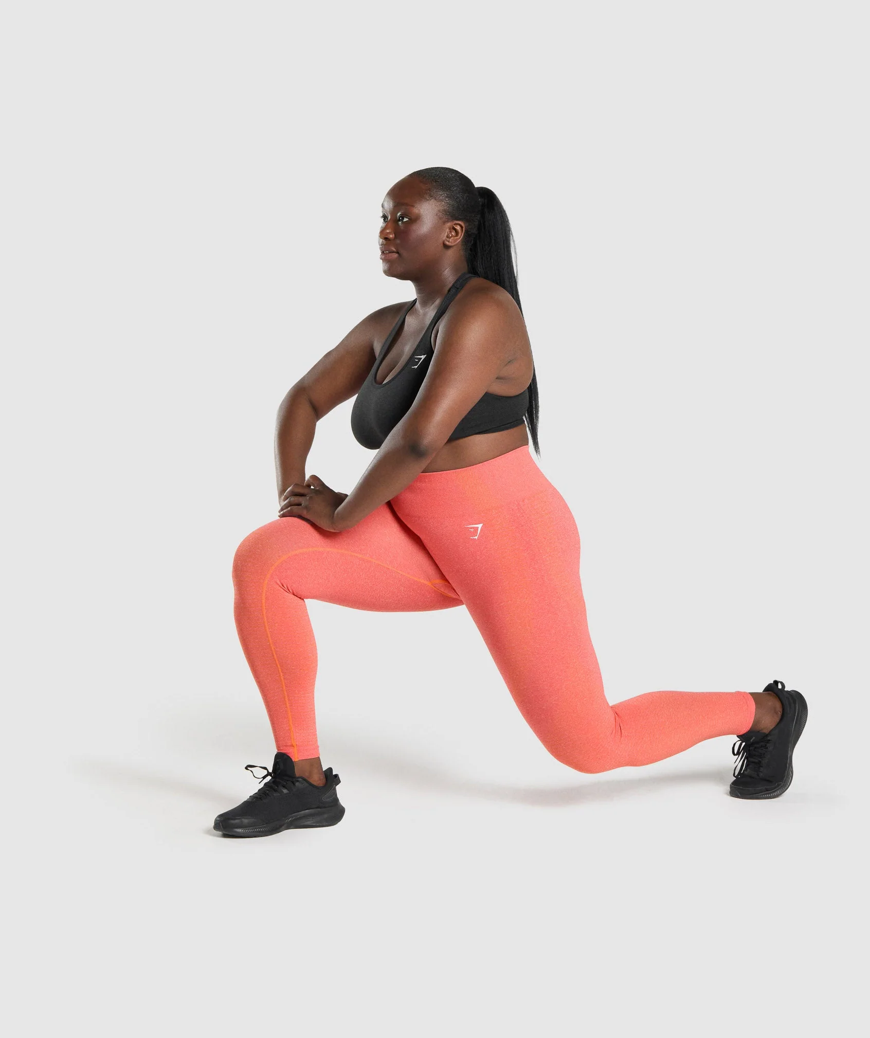 Gymshark Vital Seamless 2.0 Leggings - Orange Marl - Image 4