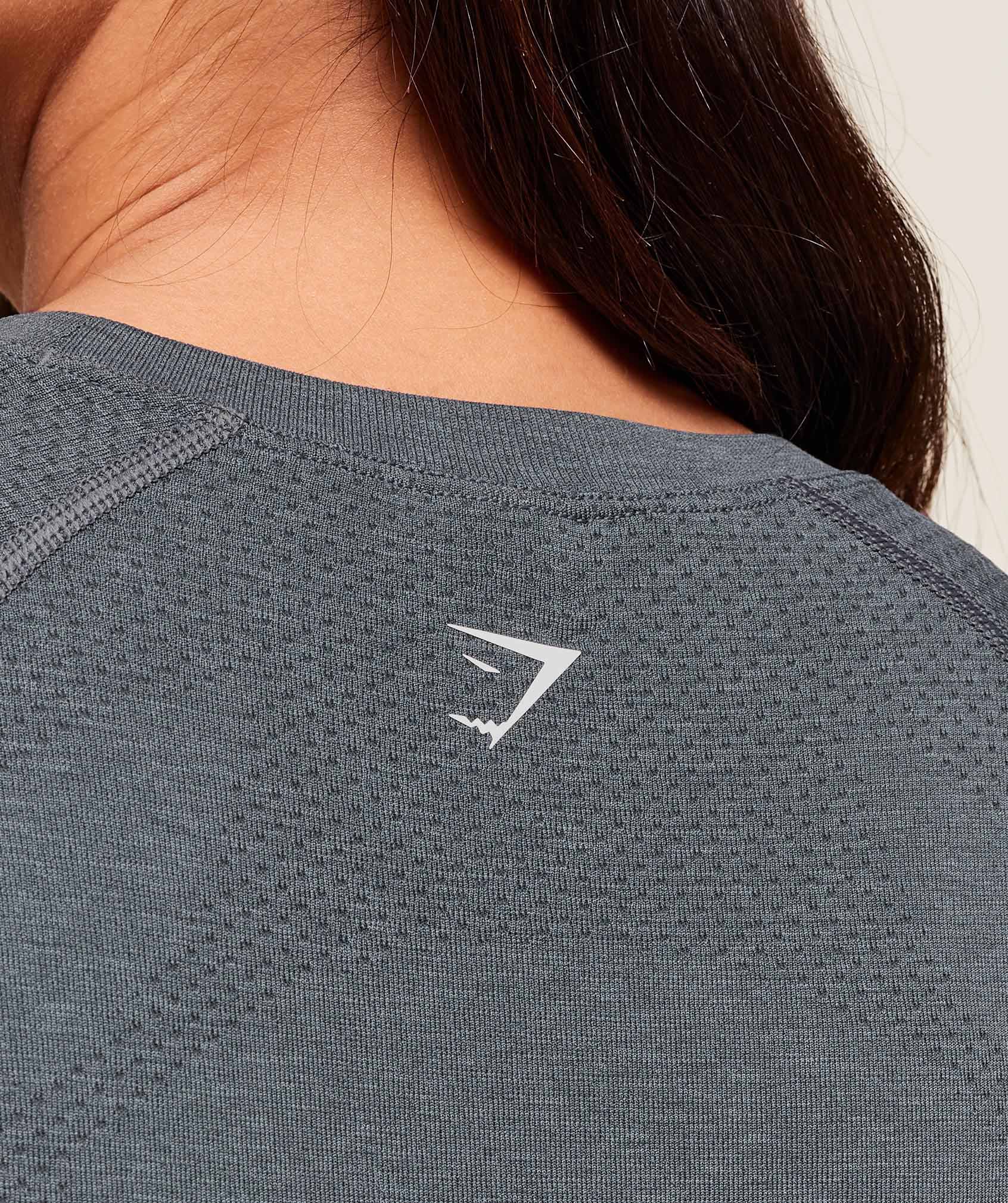 Gymshark Vital Seamless 2.0 Light T-Shirt - Strong Grey/ Marl - Image 5