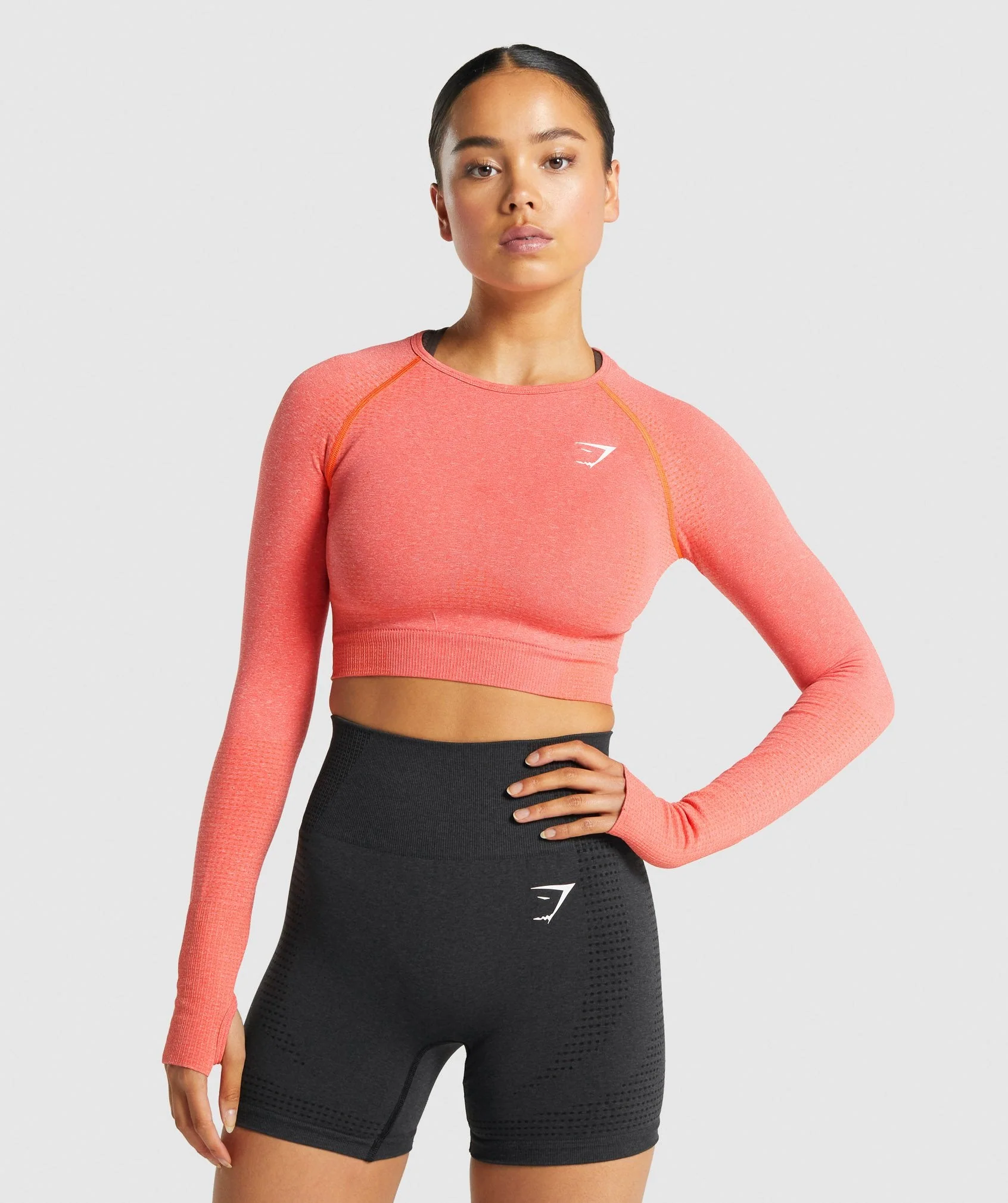 Gymshark Vital Crop Top - Orange Marl