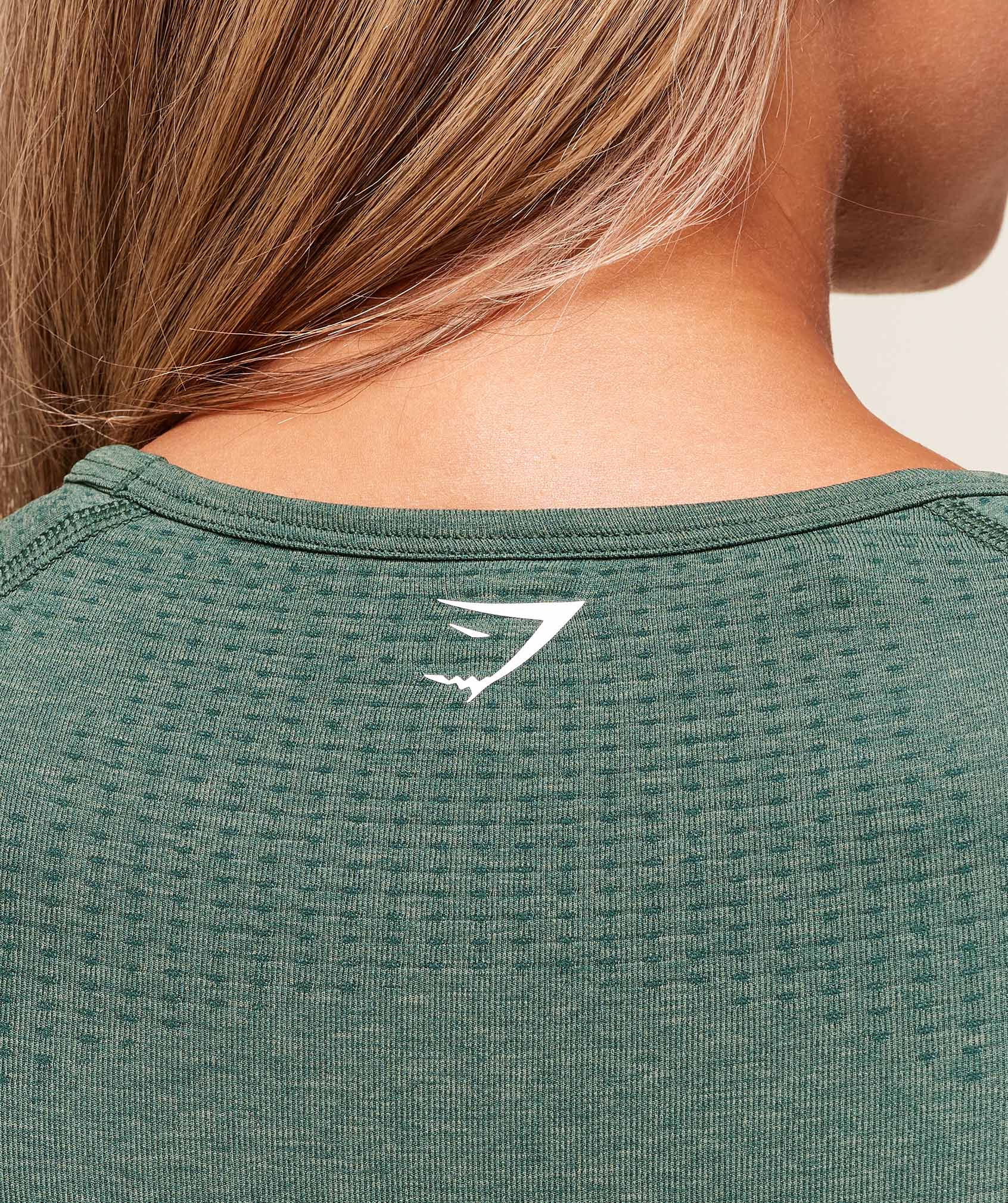 Gymshark Vital Long Sleeve Top - Dark Green Marl - Image 6